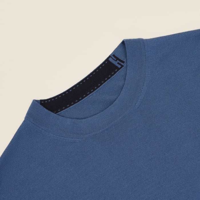 Indigo "Detail H" Crewneck Sweater