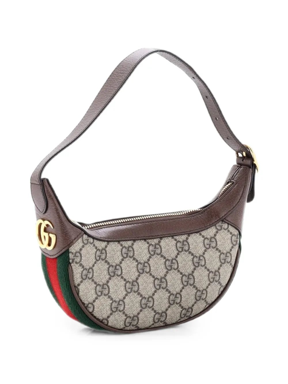 Ophidia Half Moon Bag GG Coated Canvas Mini hobo bag