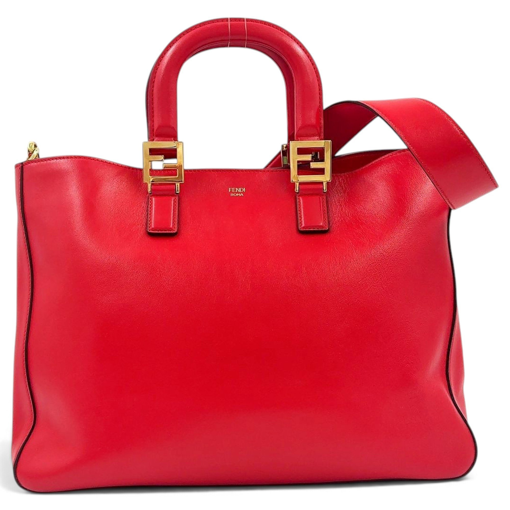 FF leather tote