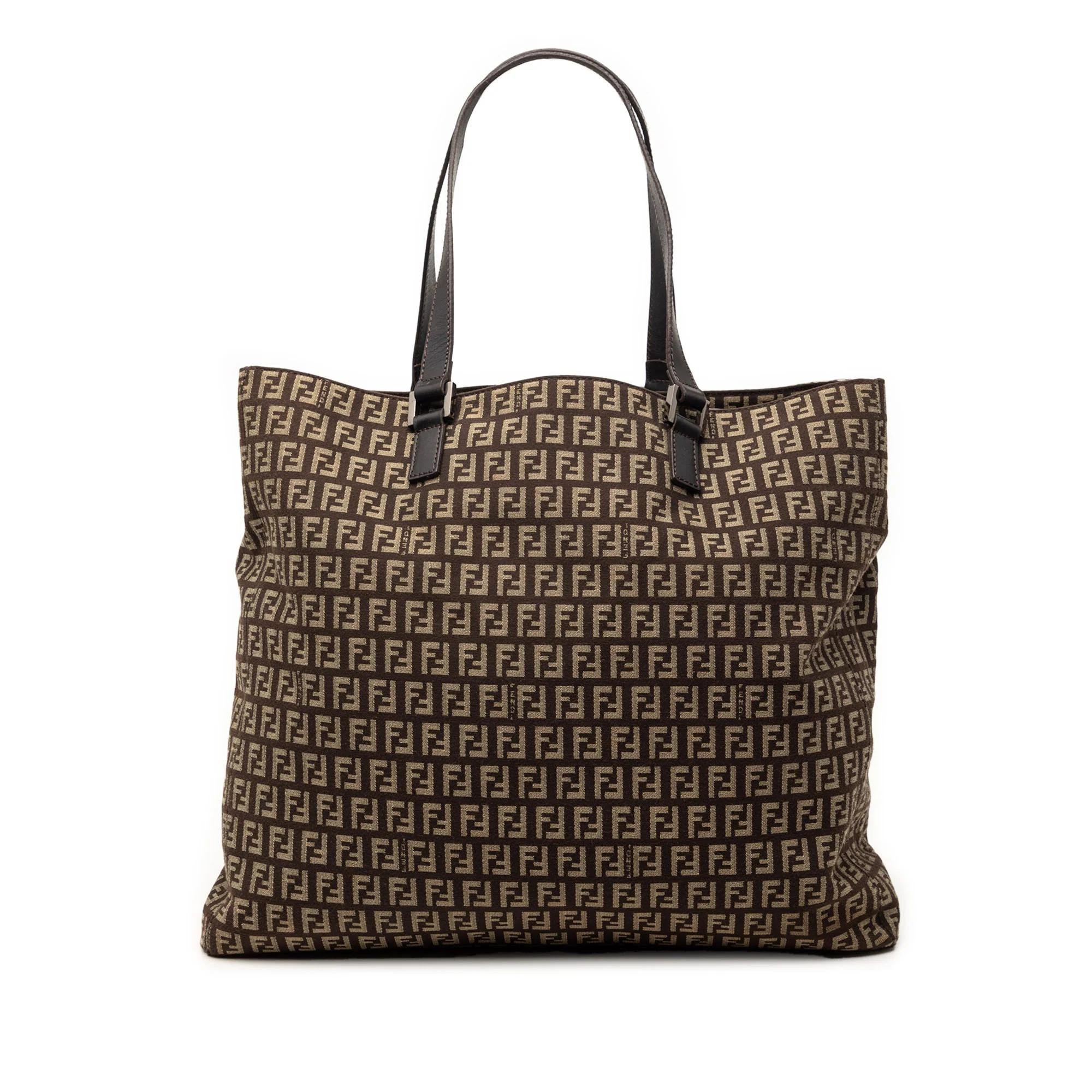 Pocket leather tote