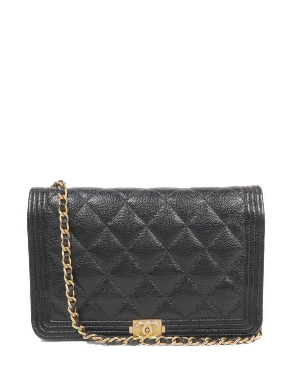 Boy Wallet on Chain calfskin shoulder bag