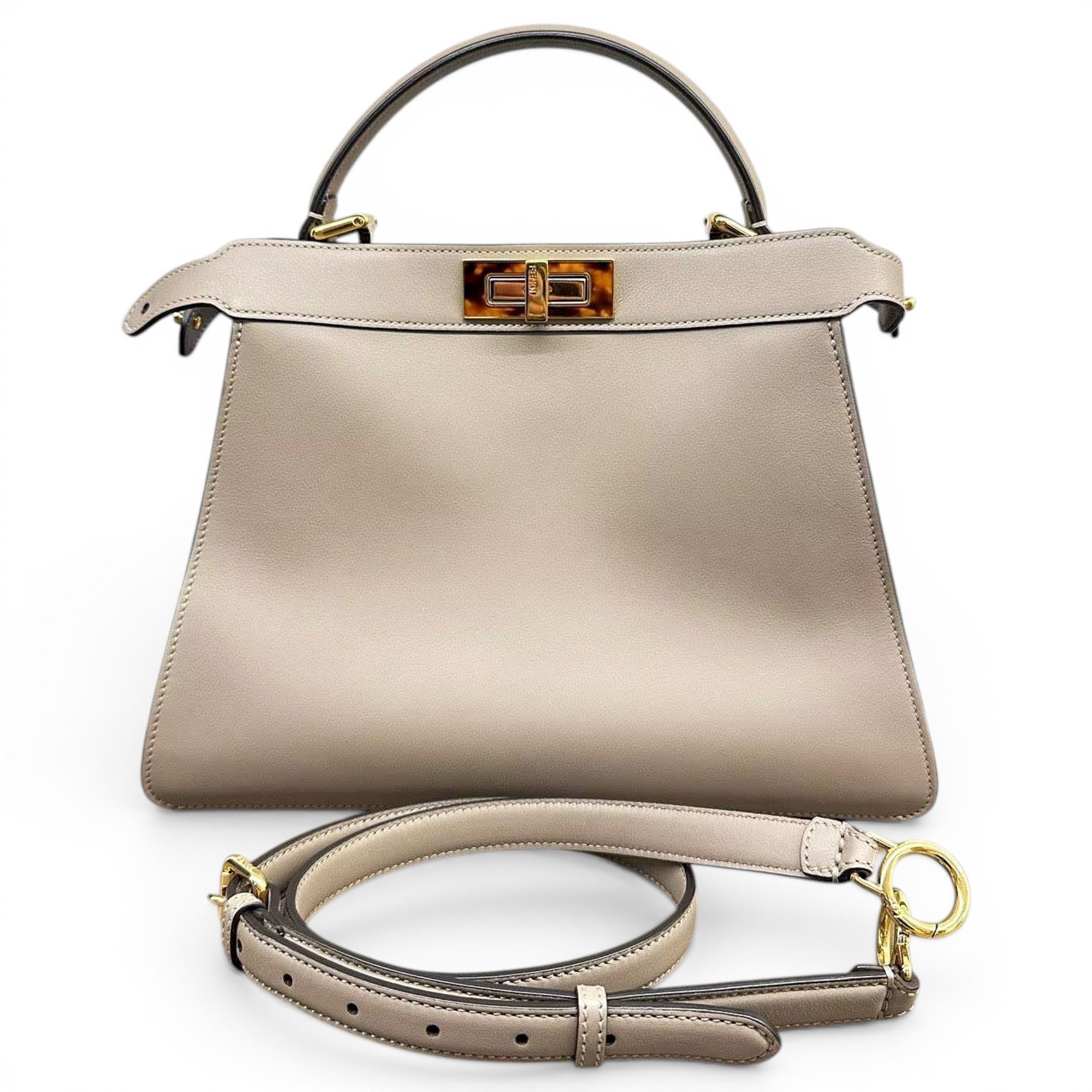Peekaboo leather handbag