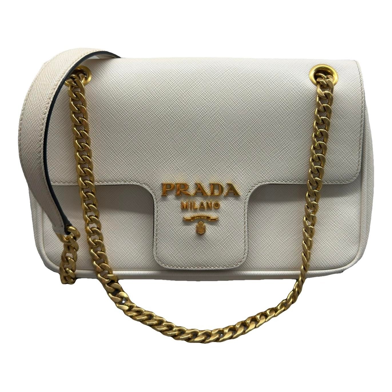 Diagramme leather handbag