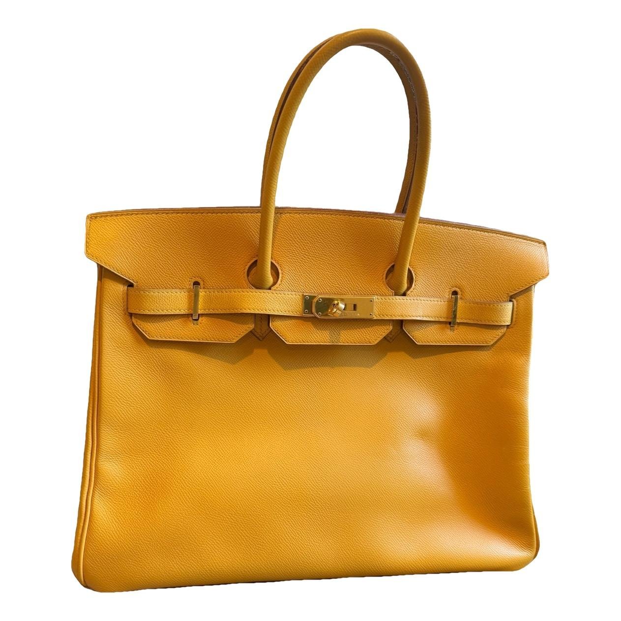 Birkin 35 leather handbag