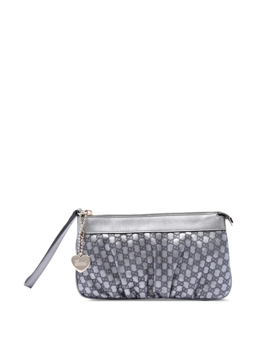 2000-2015 Microguccissima Heart Wristlet Pochette clutch bag