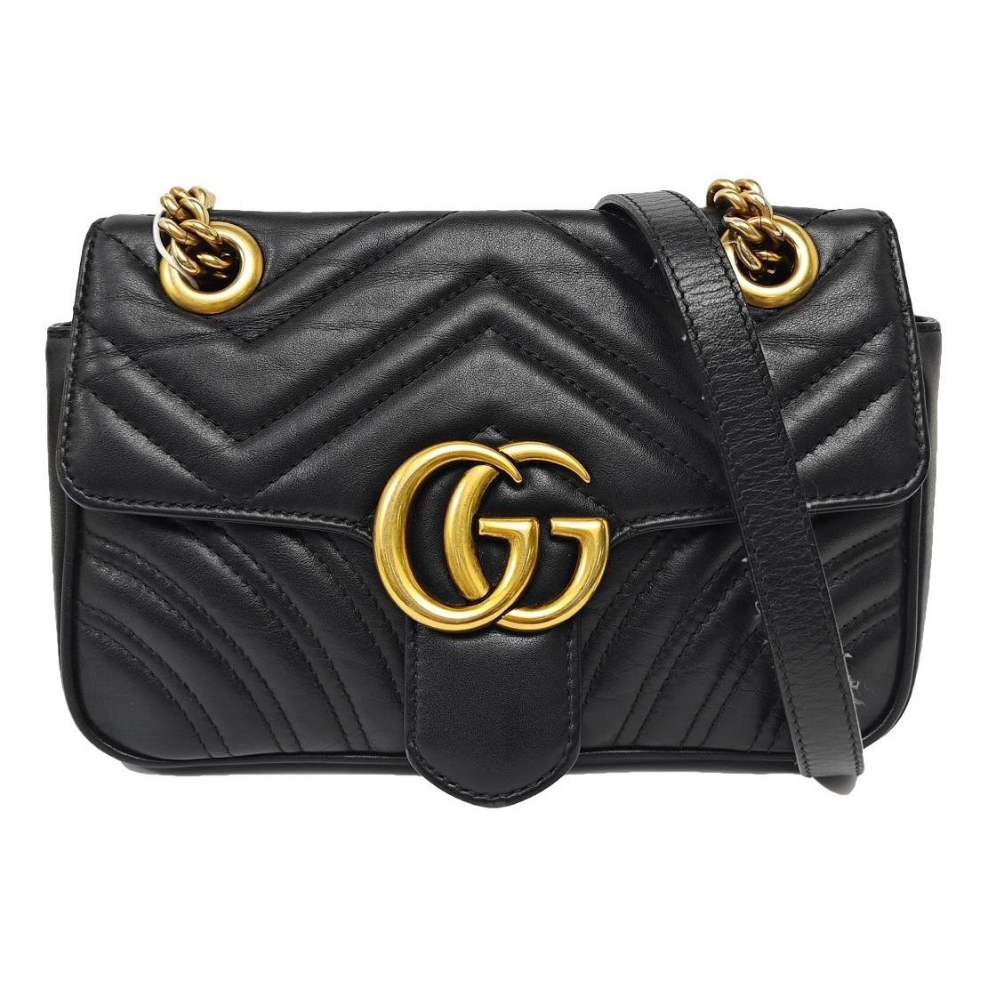 GG Marmont Flap leather handbag
