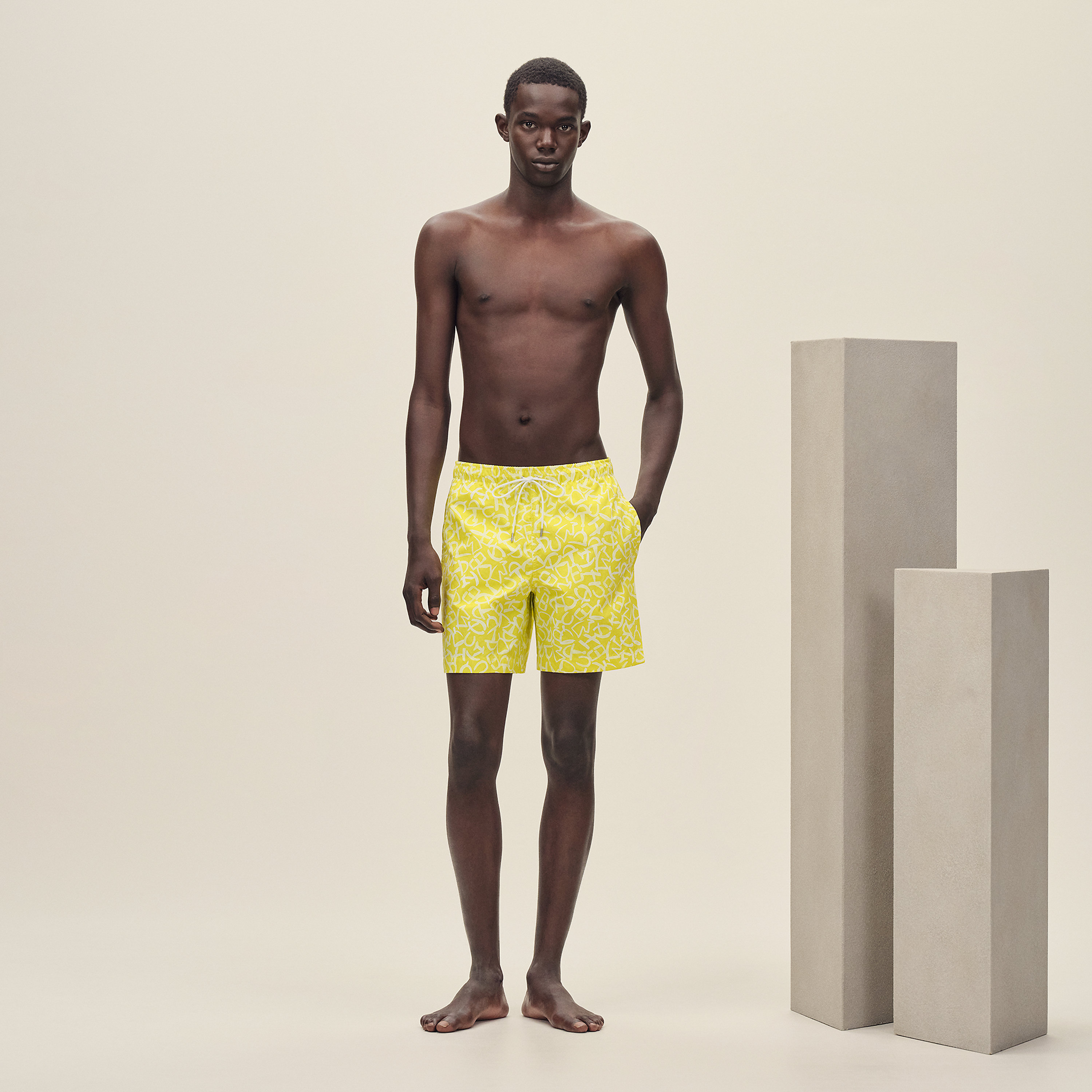 "Calligraphie Equestre" swim trunks