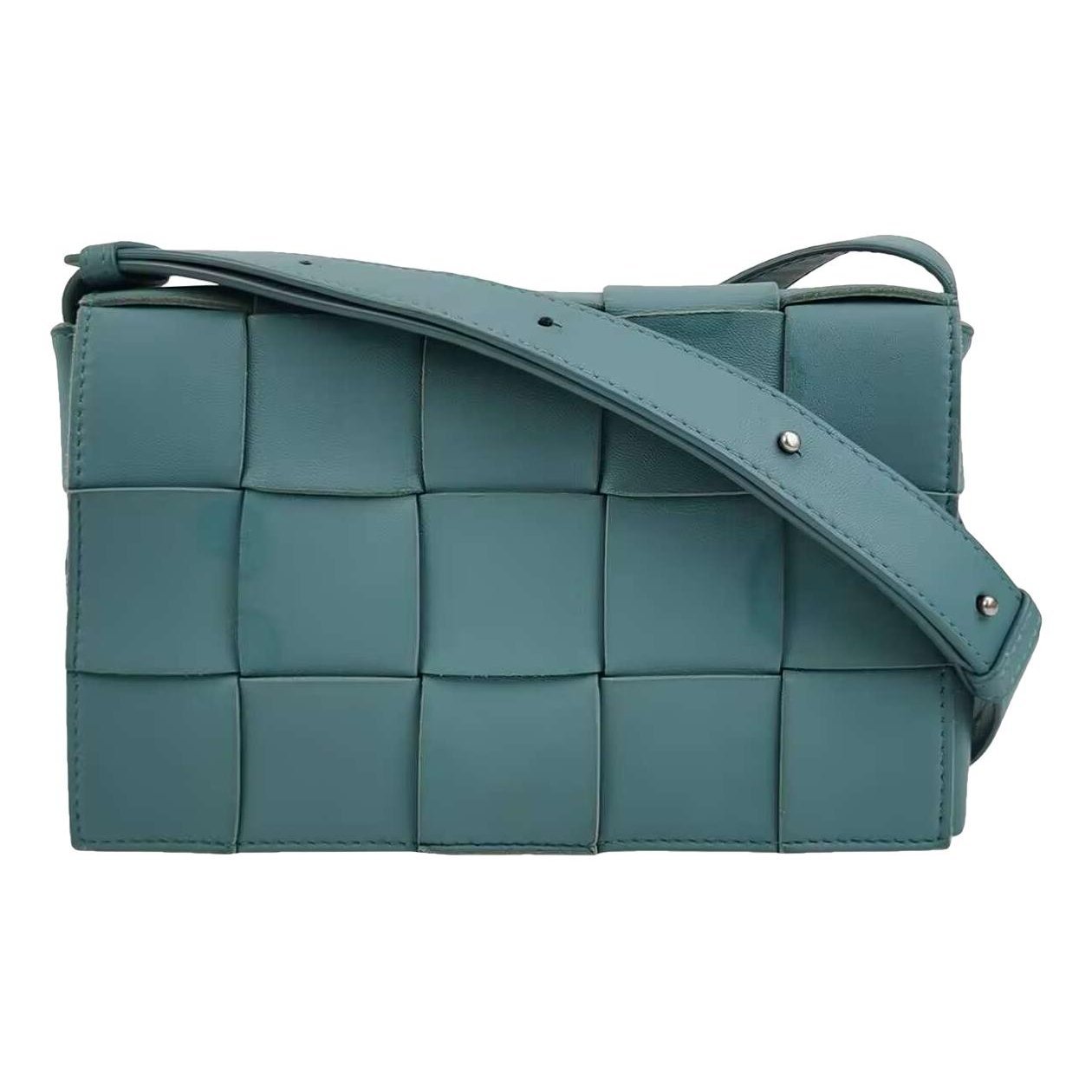 Cassette leather handbag