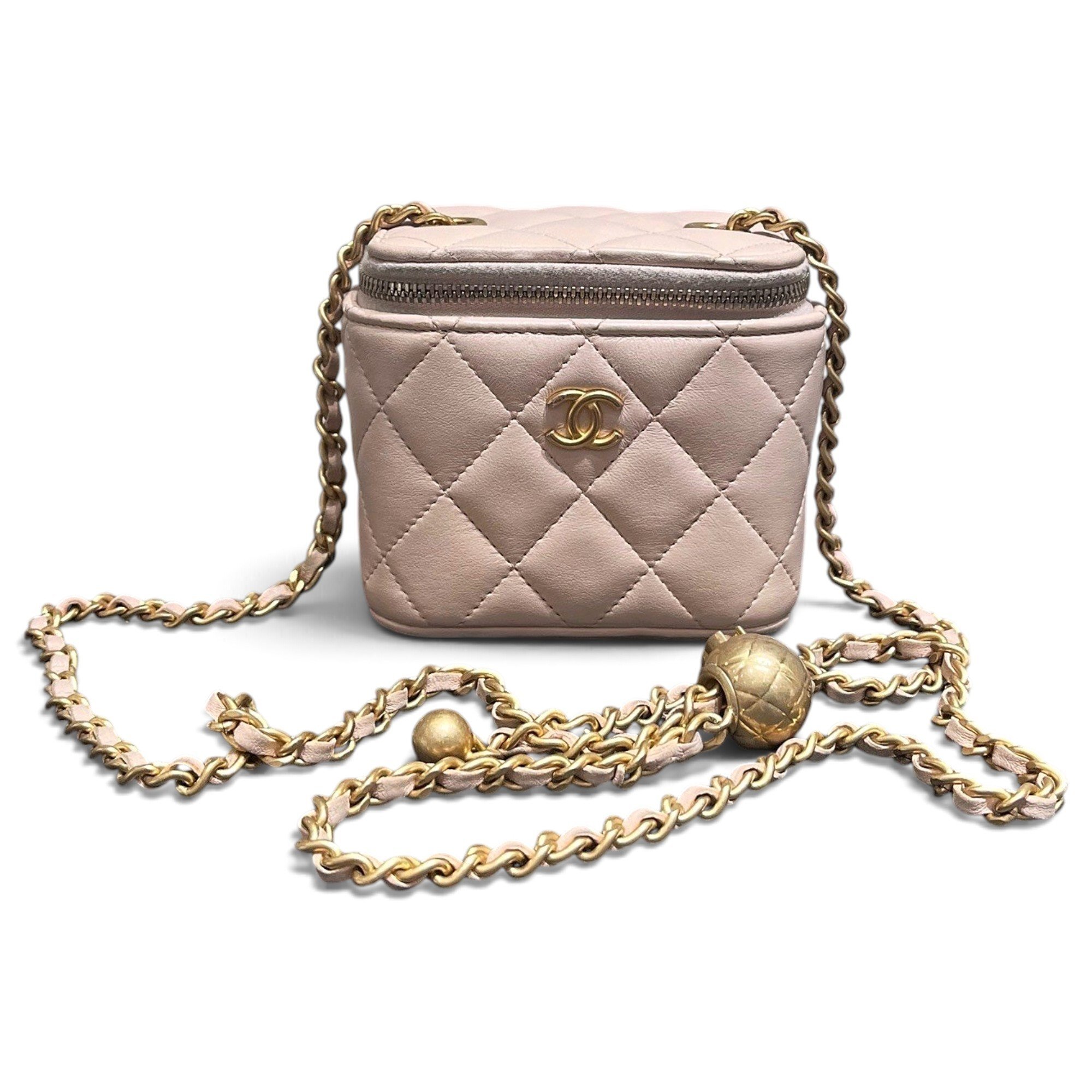 Trendy CC Vanity leather handbag
