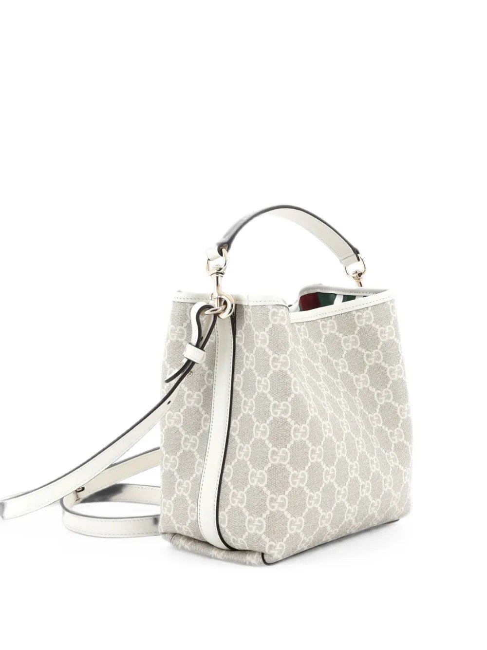 GG Emblem GG Coated Canvas Small bucket bag