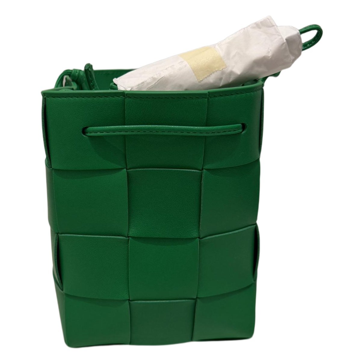 Cassette Bucket leather handbag