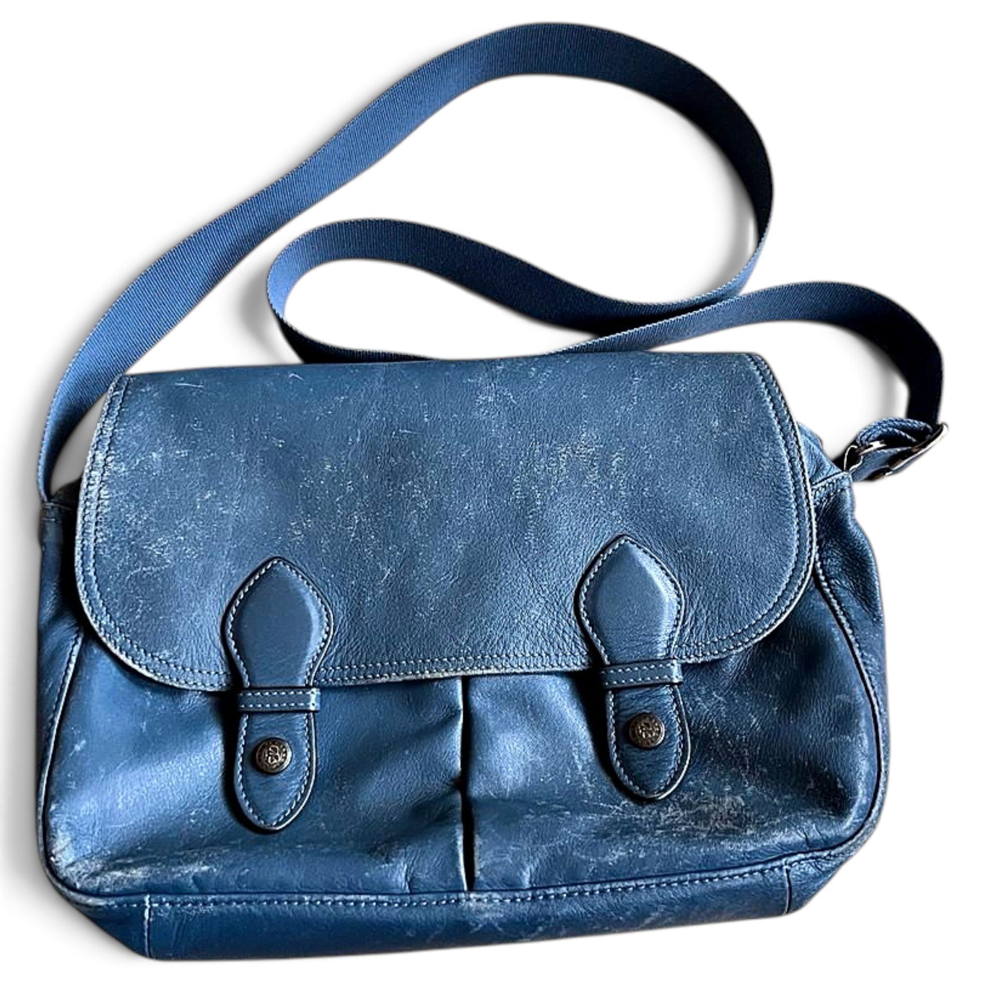 Pliage leather crossbody bag
