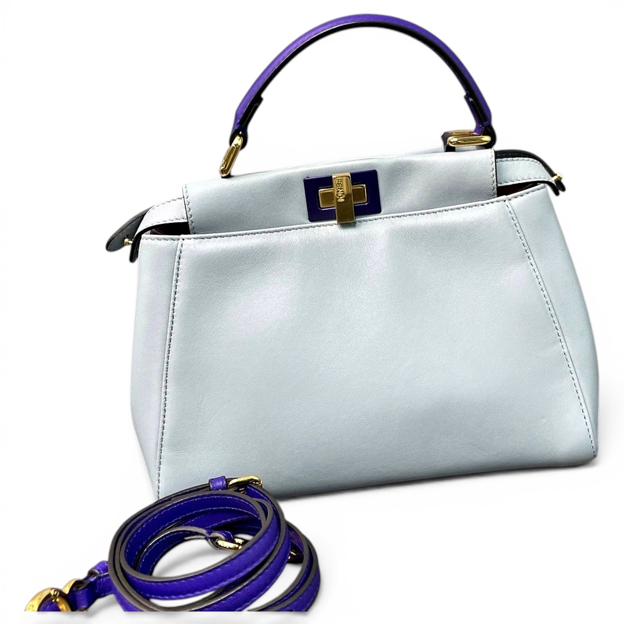 Peekaboo leather handbag
