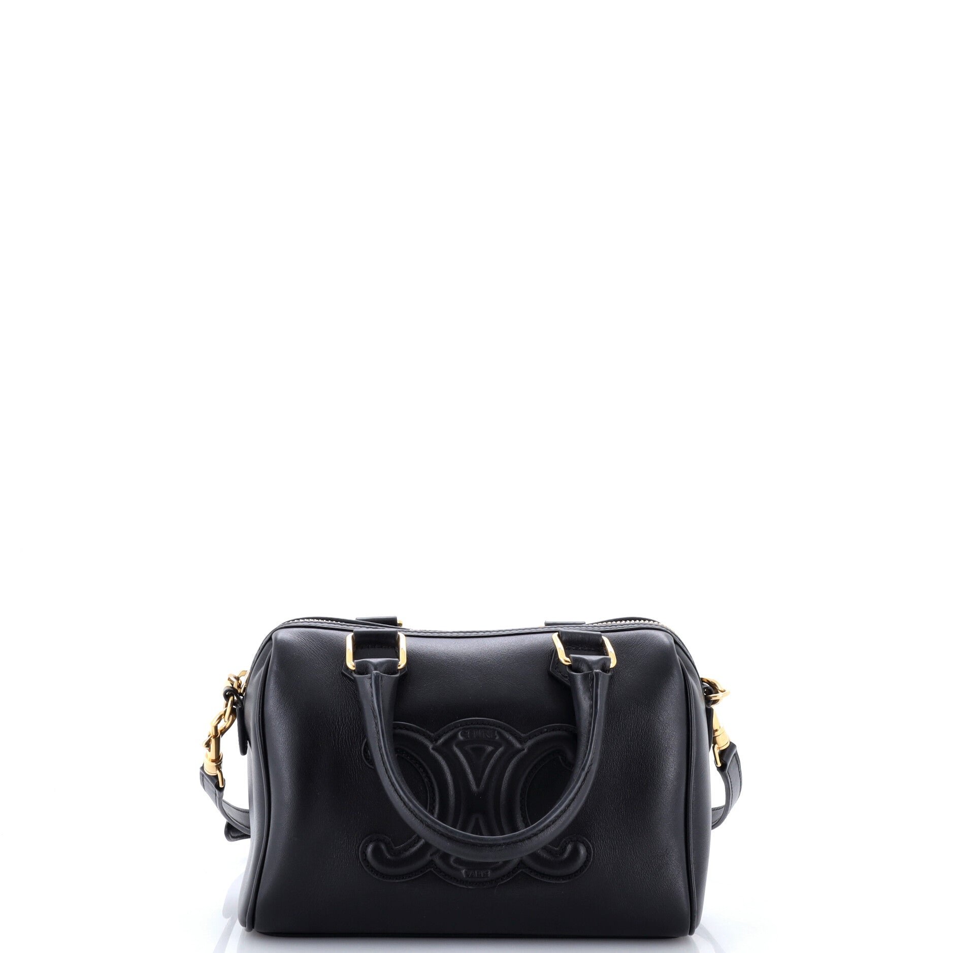 Cuir Triomphe Boston Bag Leather Small