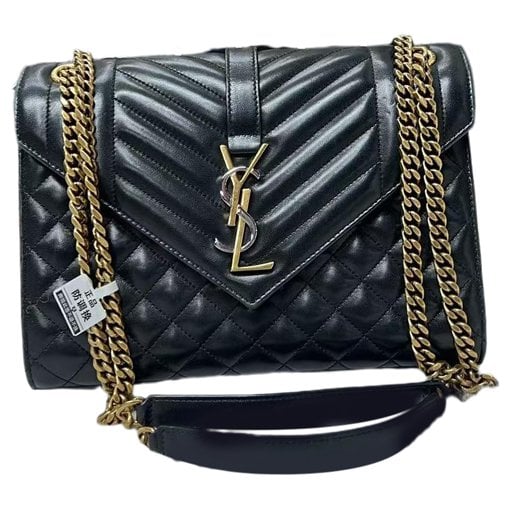 Envelope leather handbag