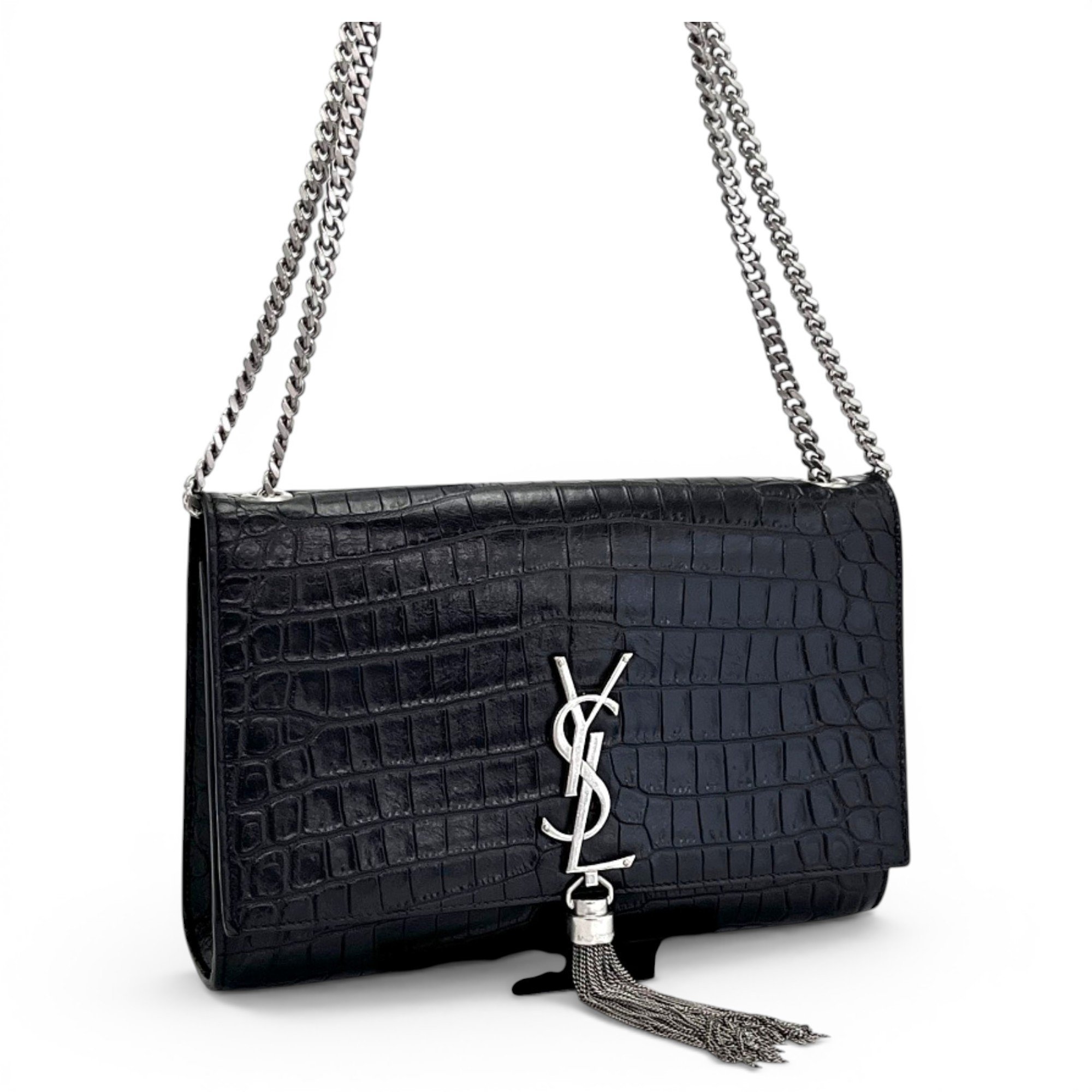 Pompom Kate leather crossbody bag