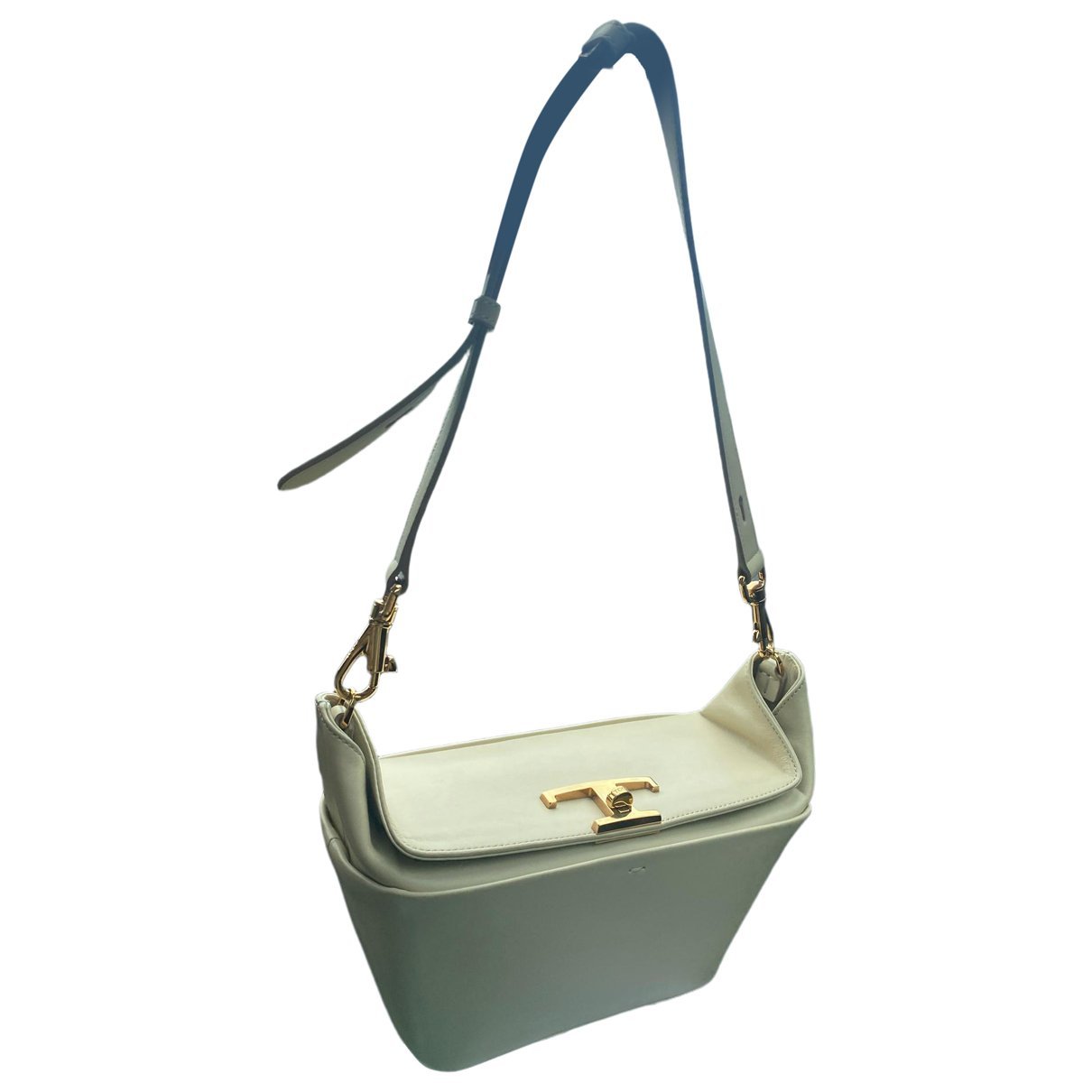Leather clutch bag