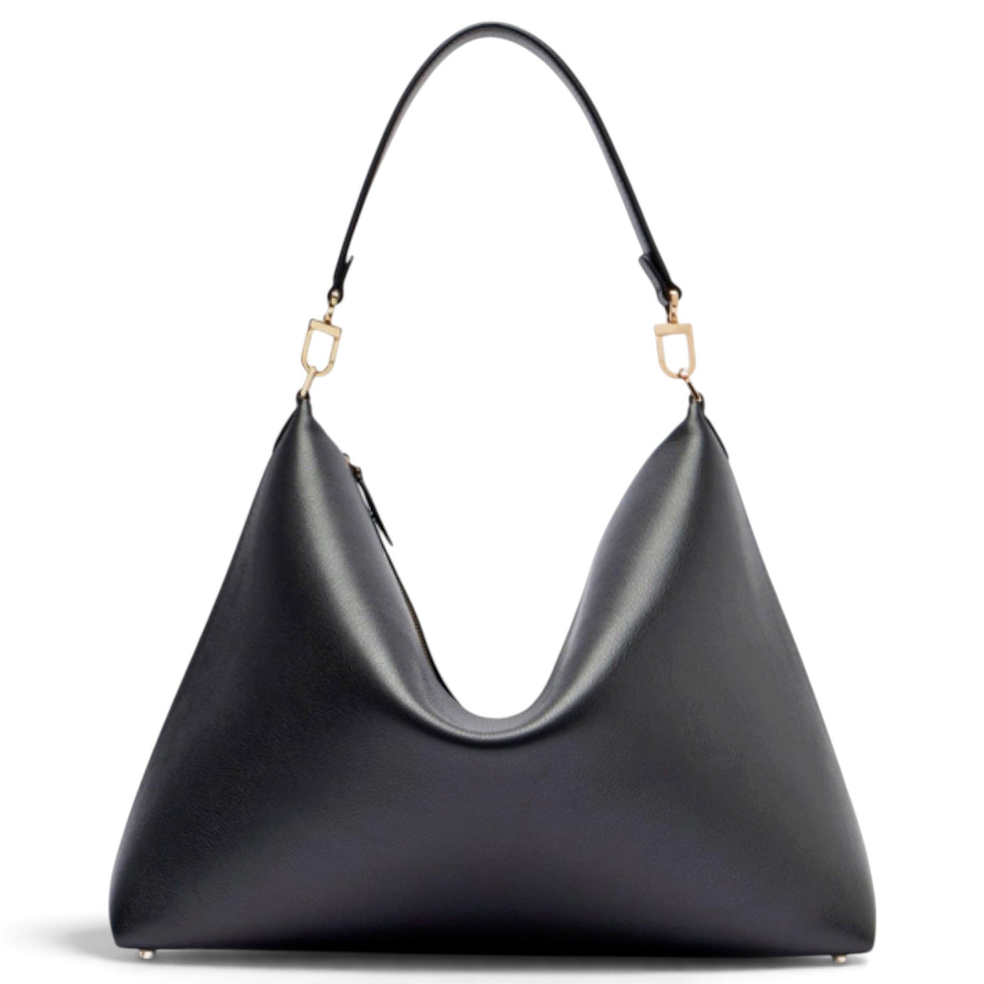 Bevel leather handbag