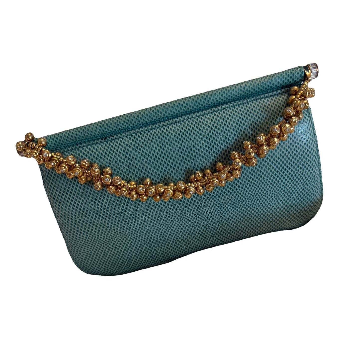Lizard clutch bag