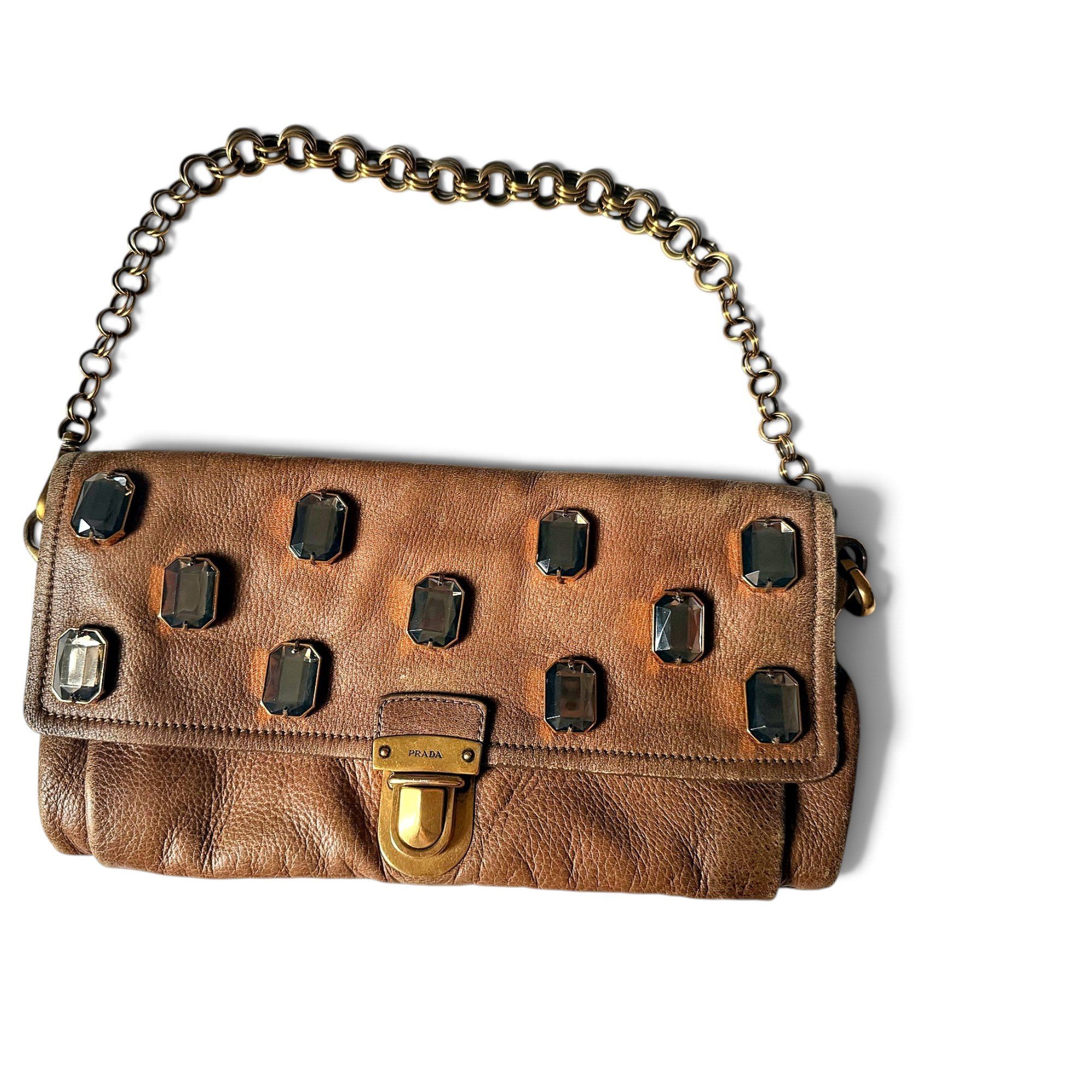Demi-Lune leather handbag