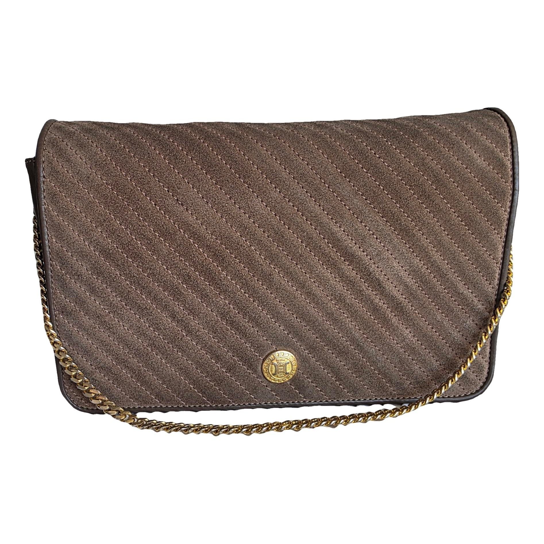 Case flap leather handbag
