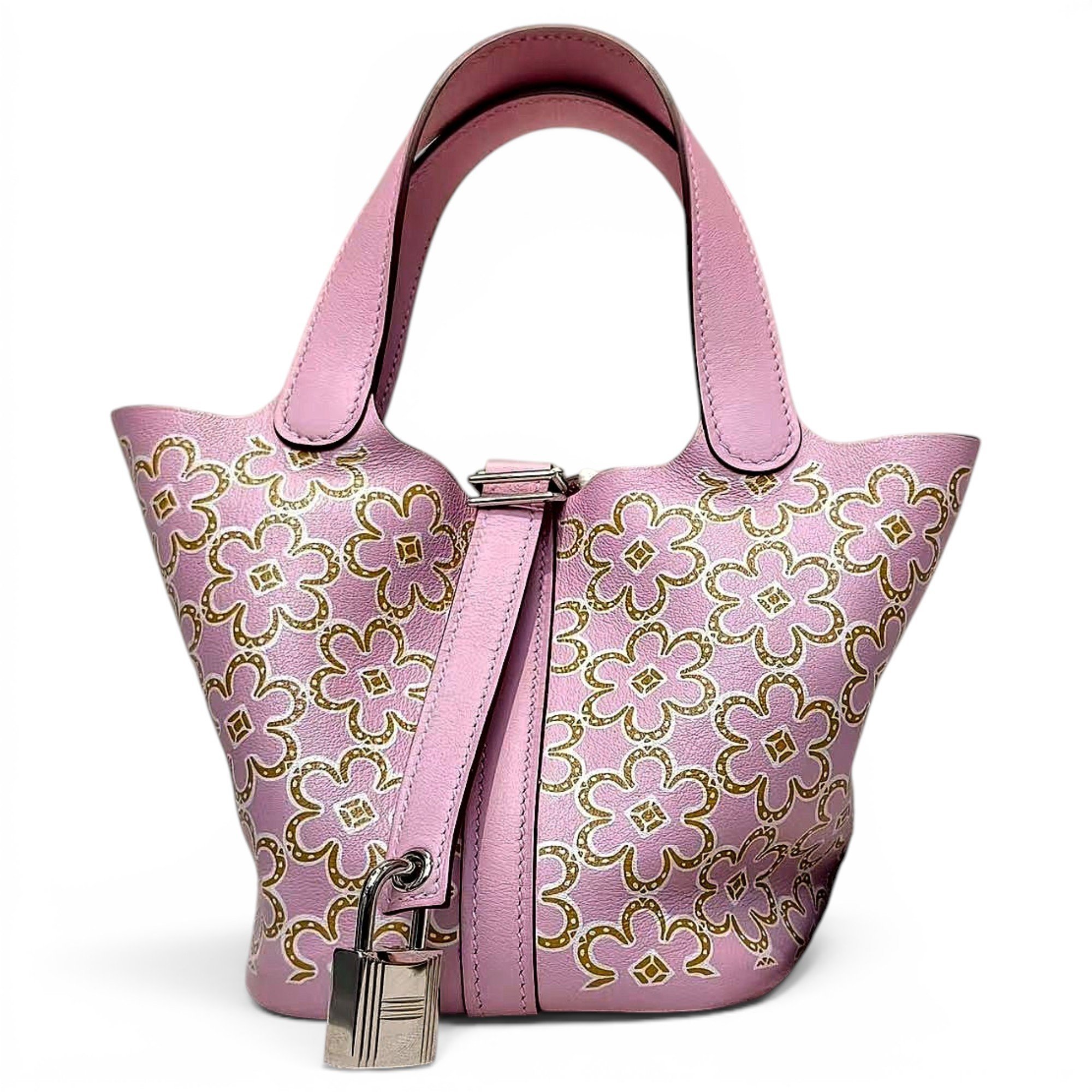 Picotin leather handbag