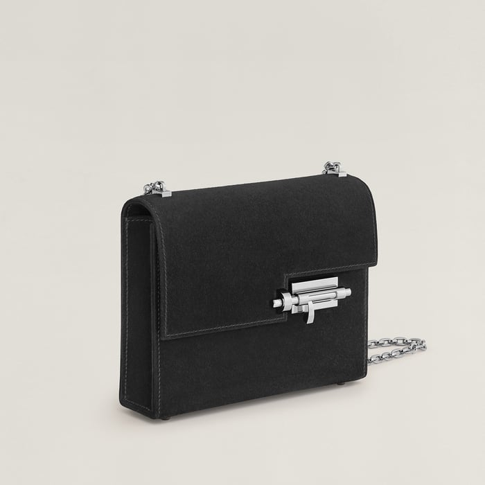 Noir Bolsa Verrou Chaîne Míni
