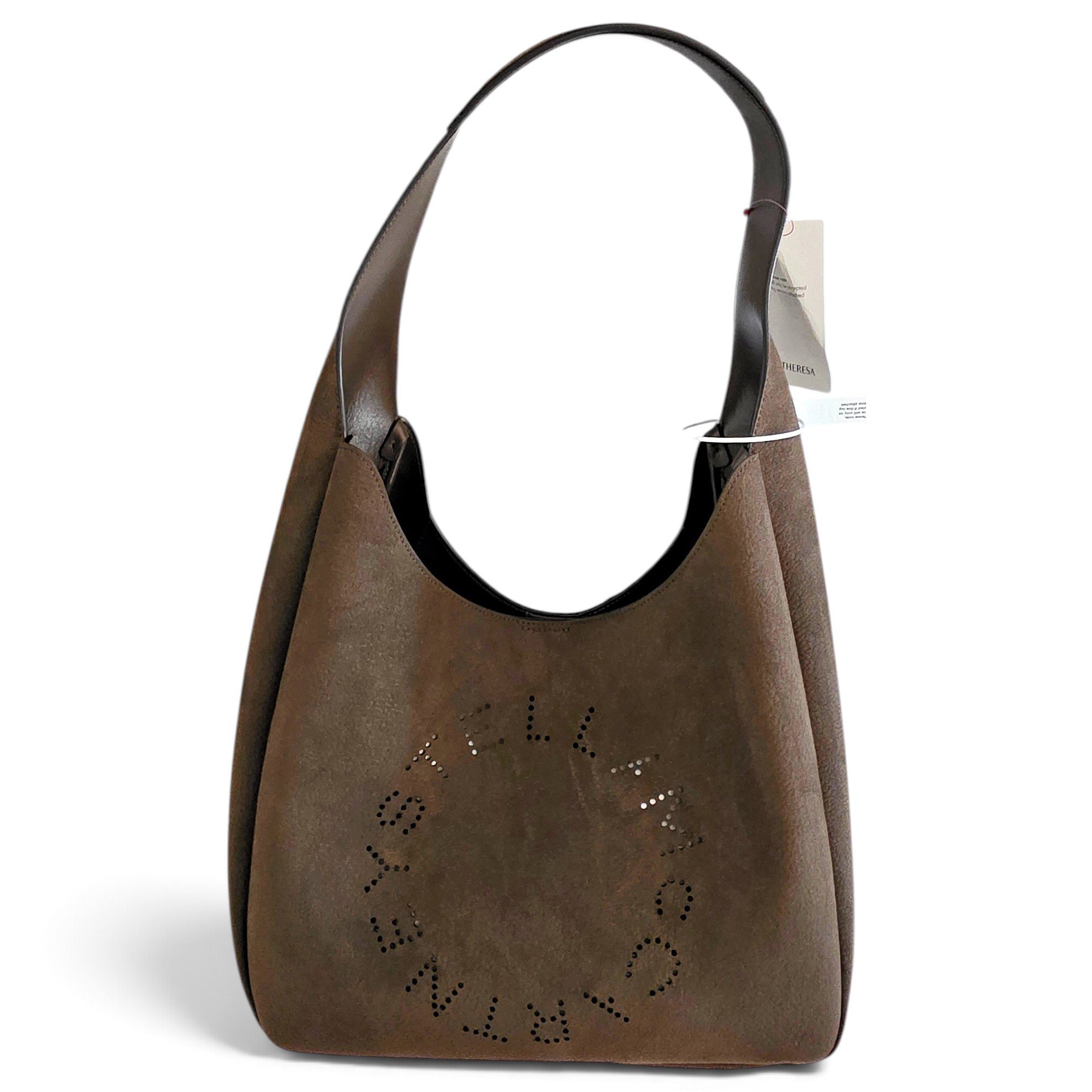 Logo vegan leather tote