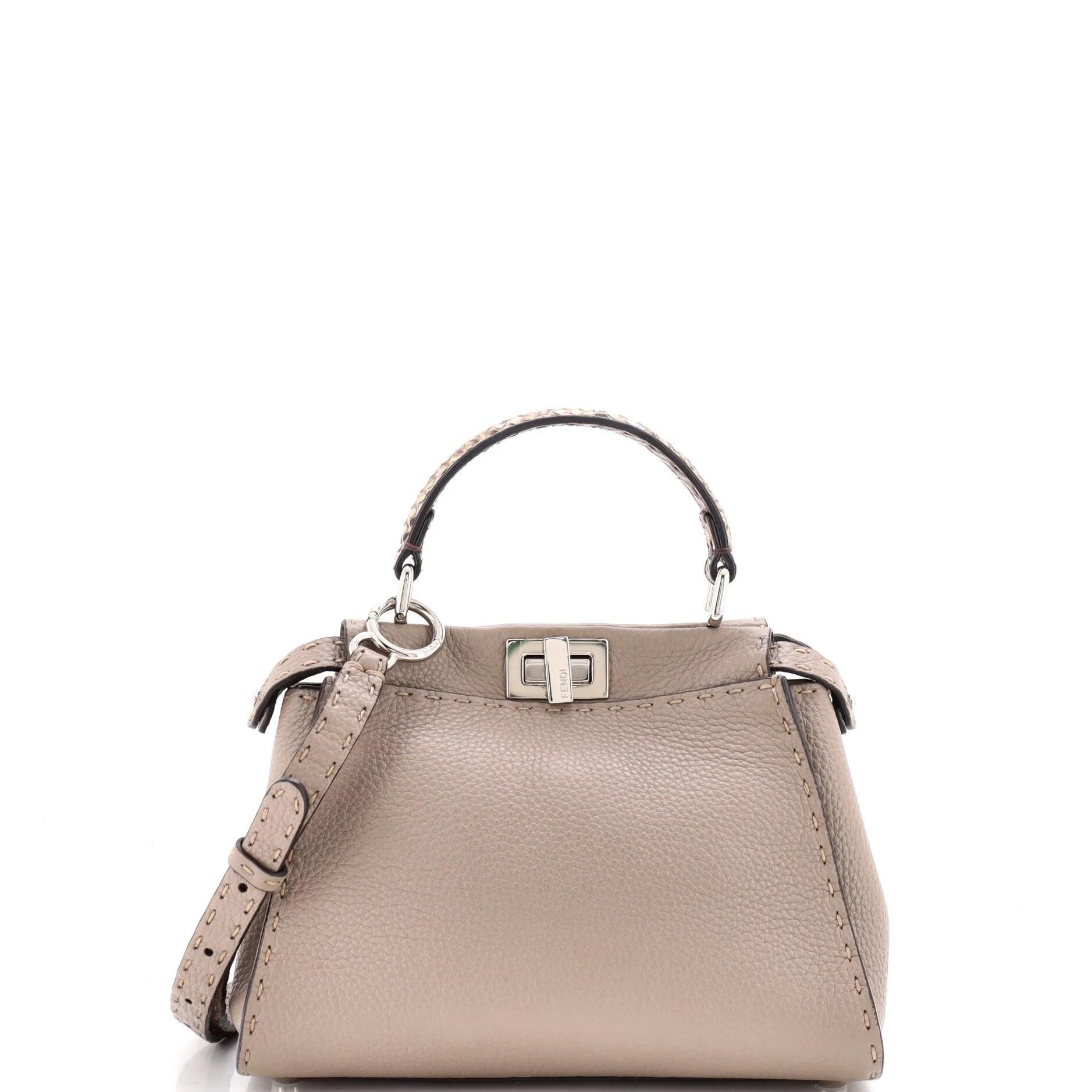 Peekaboo python handbag