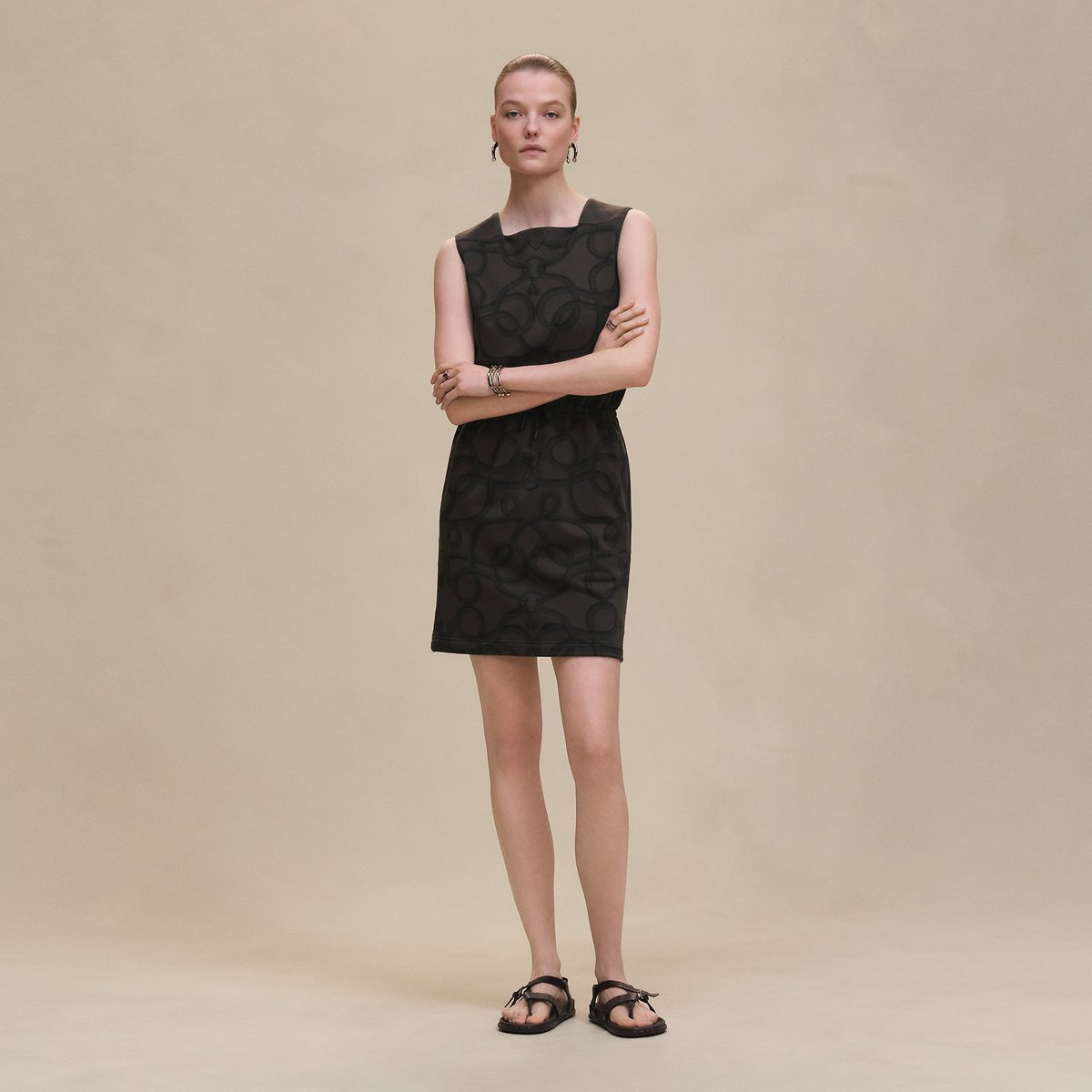 "Palefroi Remix" sleeveless dress