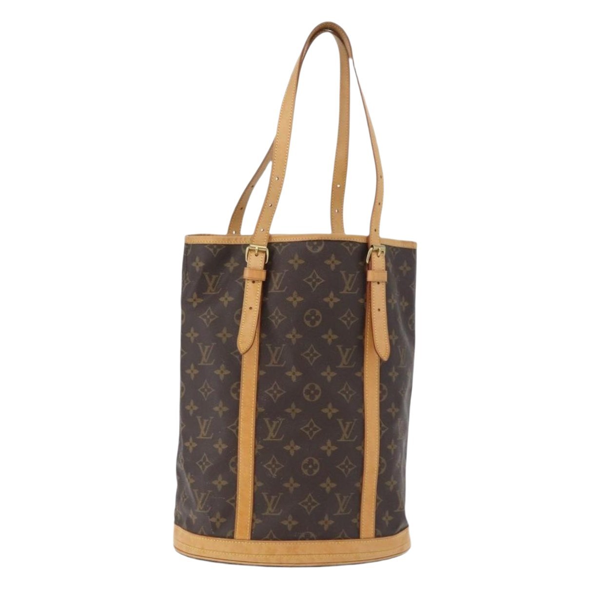 Bucket leather handbag
