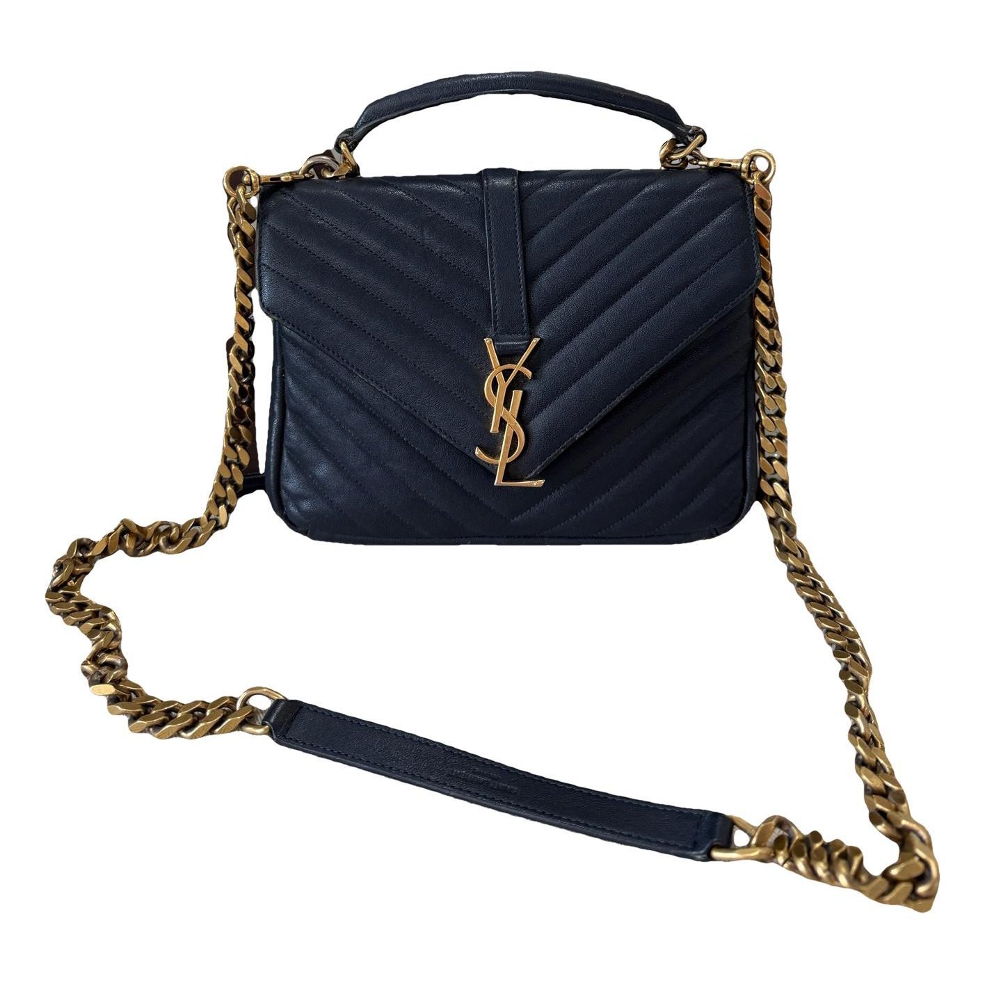 Collége monogramme leather handbag