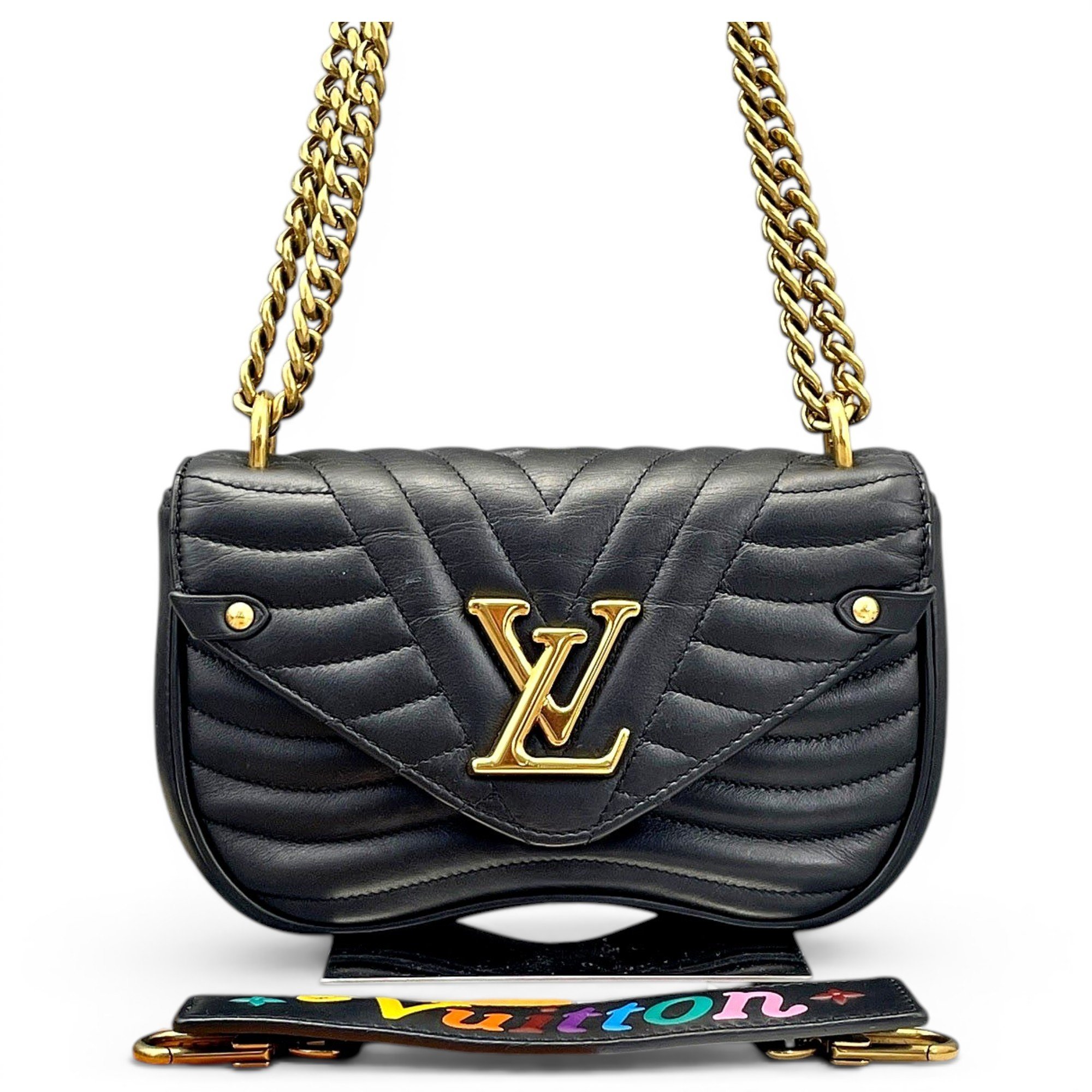 New Wave leather handbag