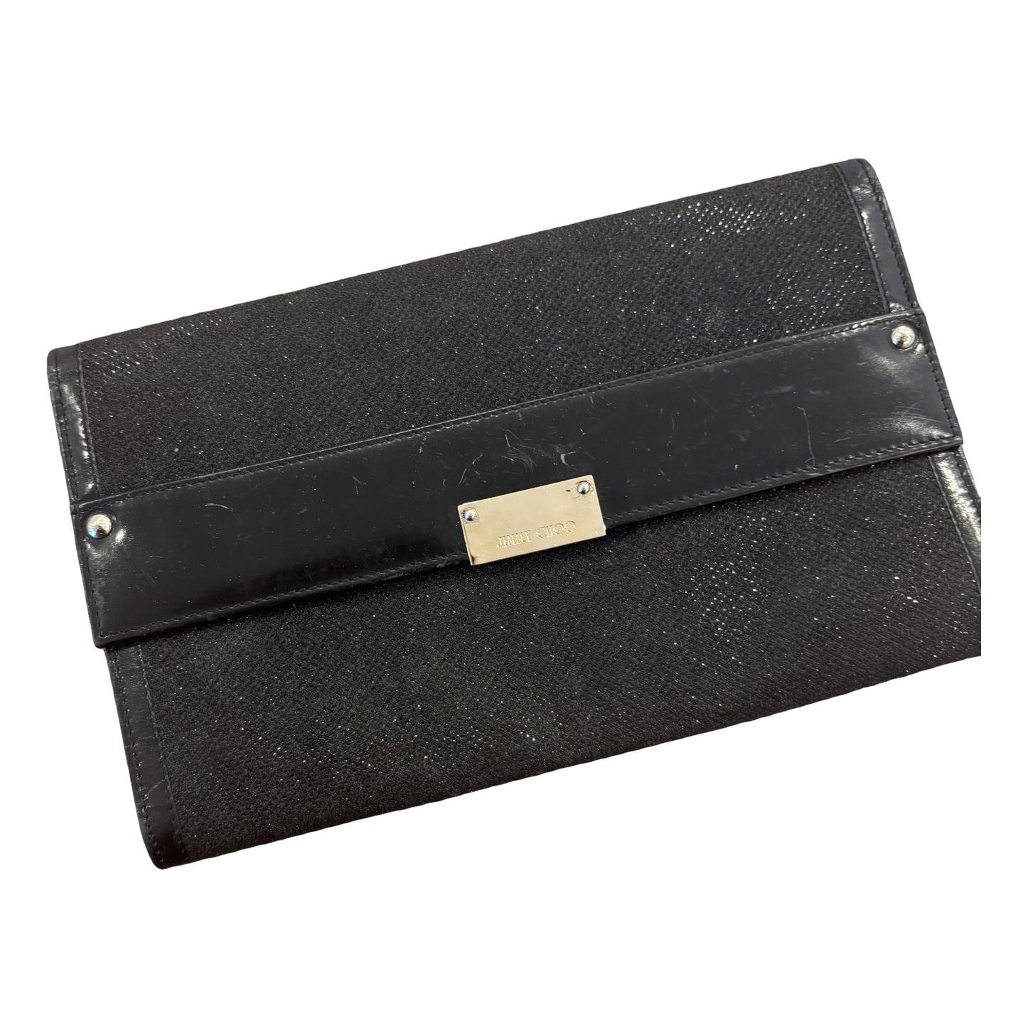 Patent leather clutch bag