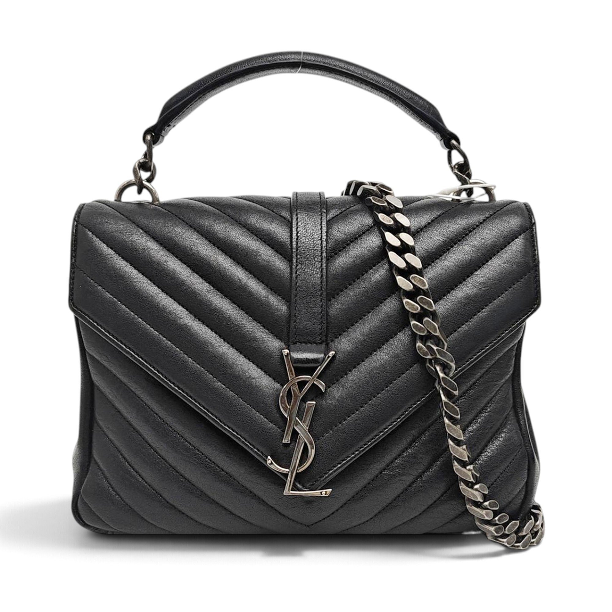 Collége monogramme leather handbag