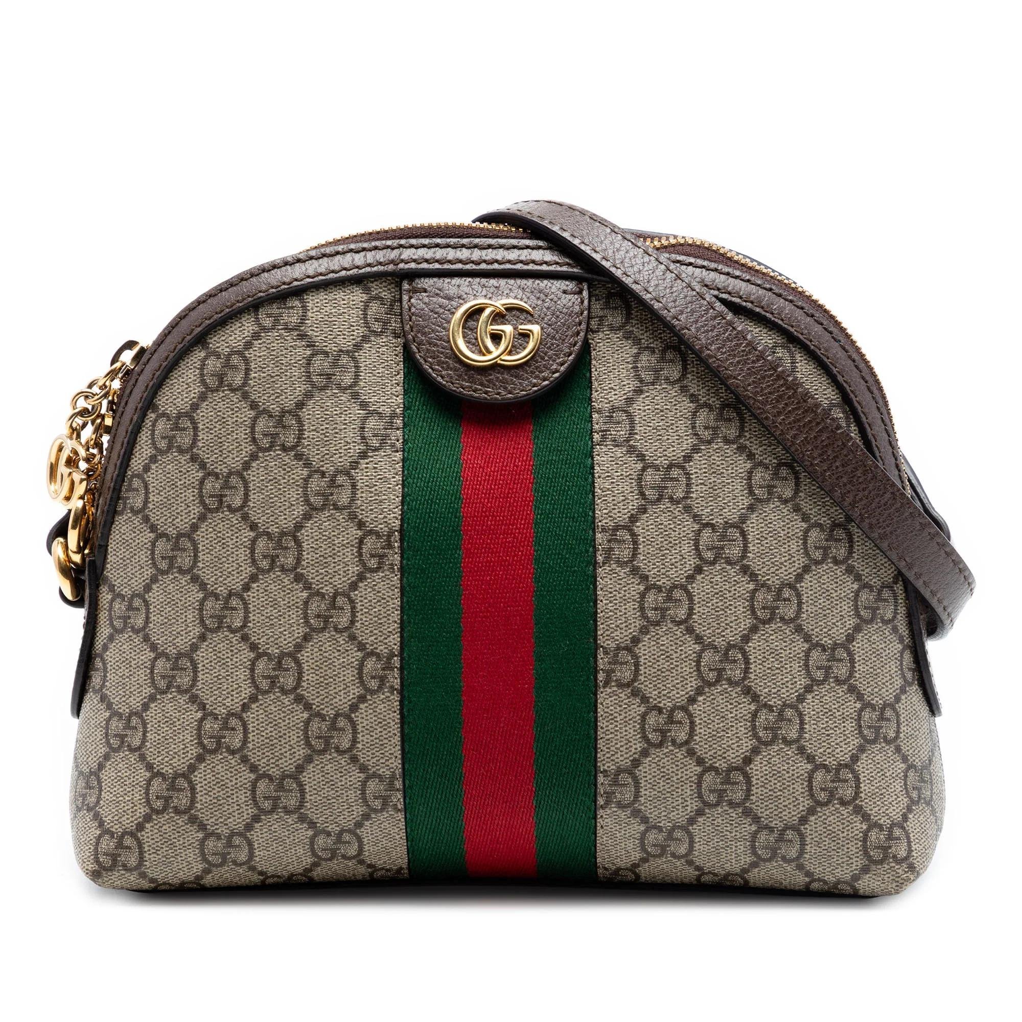 Dôme leather crossbody bag