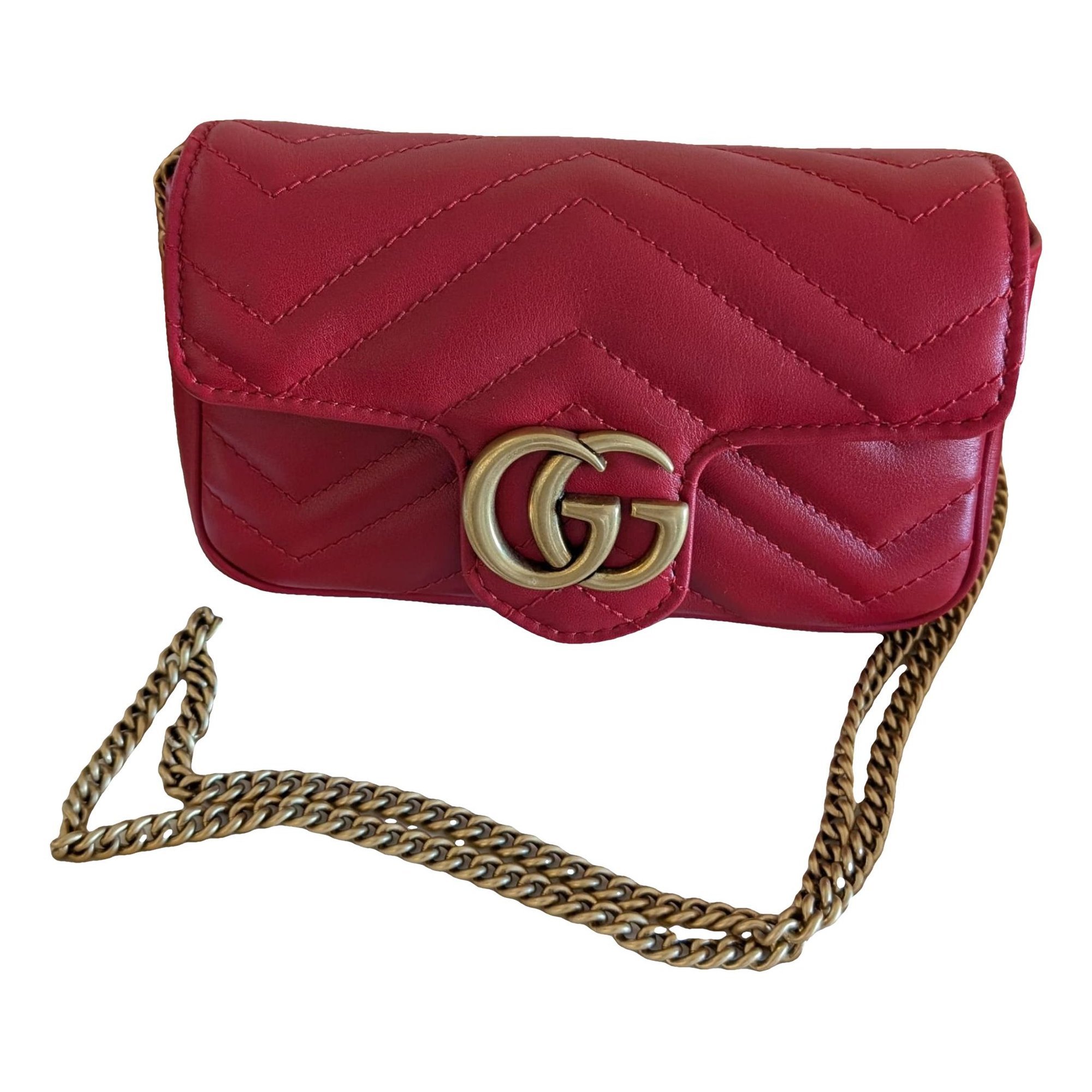 GG Marmont Flap leather crossbody bag