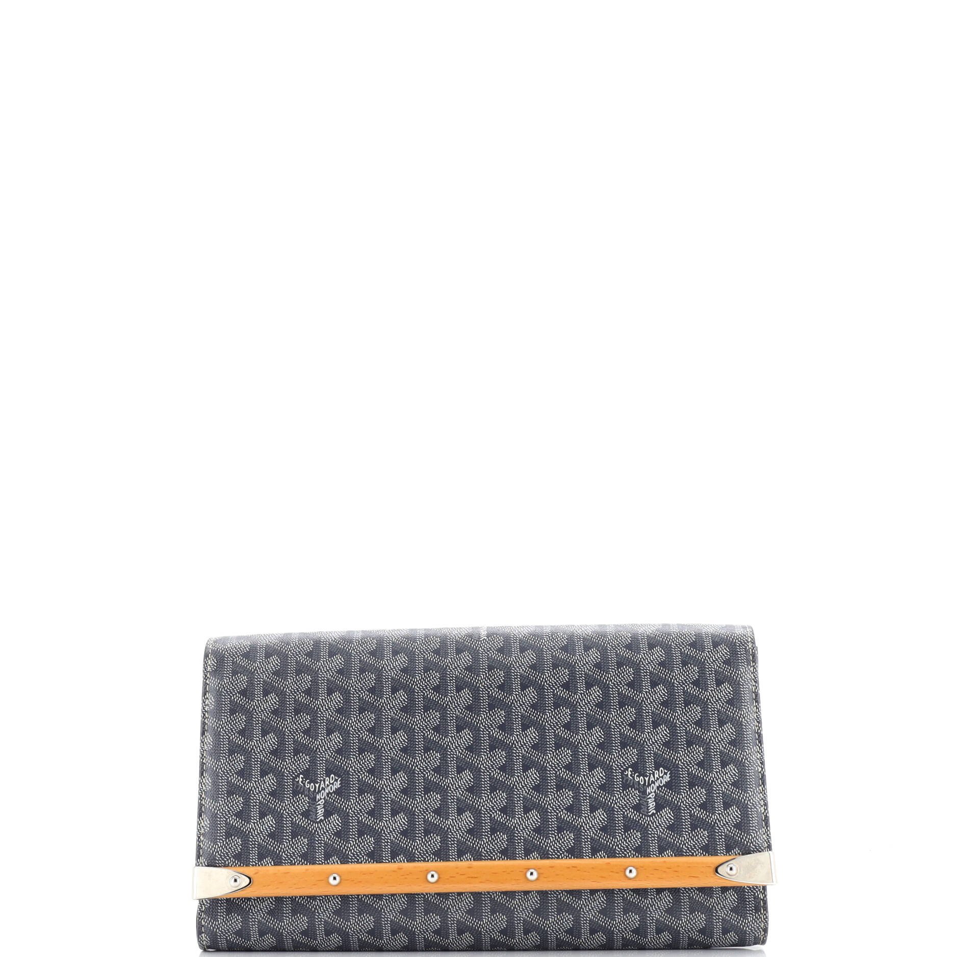 Goyard Monte Carlo Clutch Coated Canvas MM