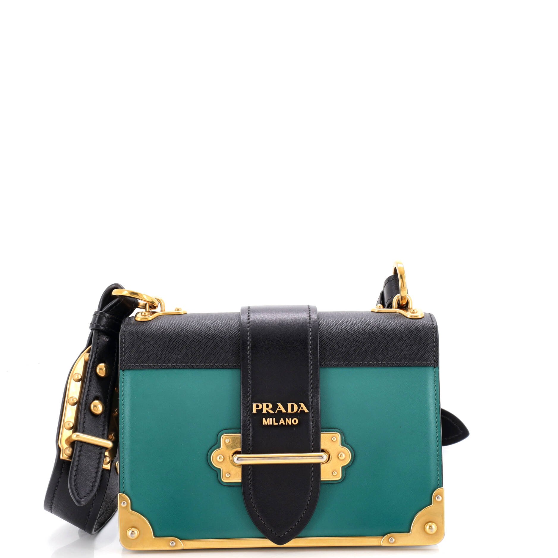 Cahier Crossbody Bag Leather and Saffiano Leather Small