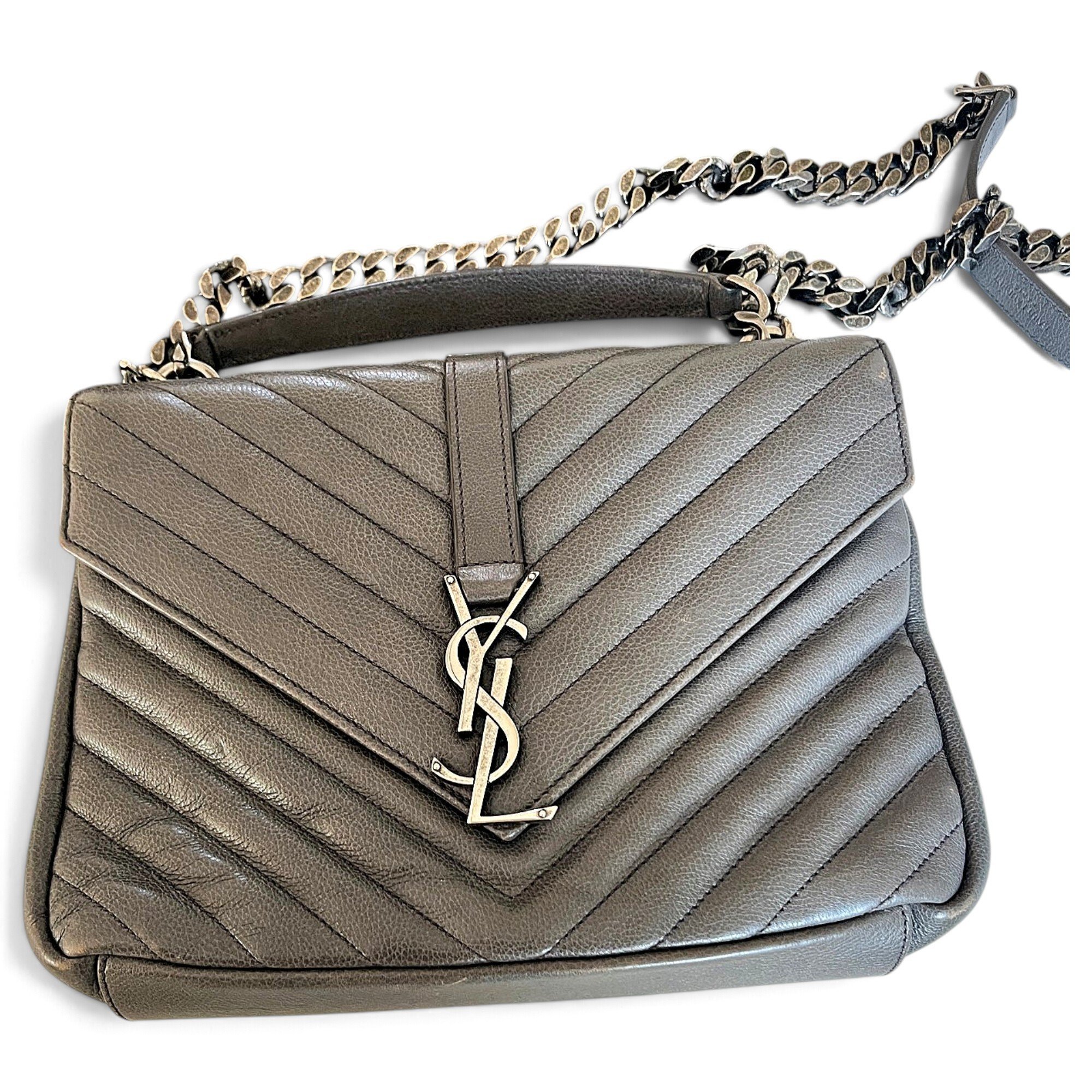 Collége monogramme leather handbag