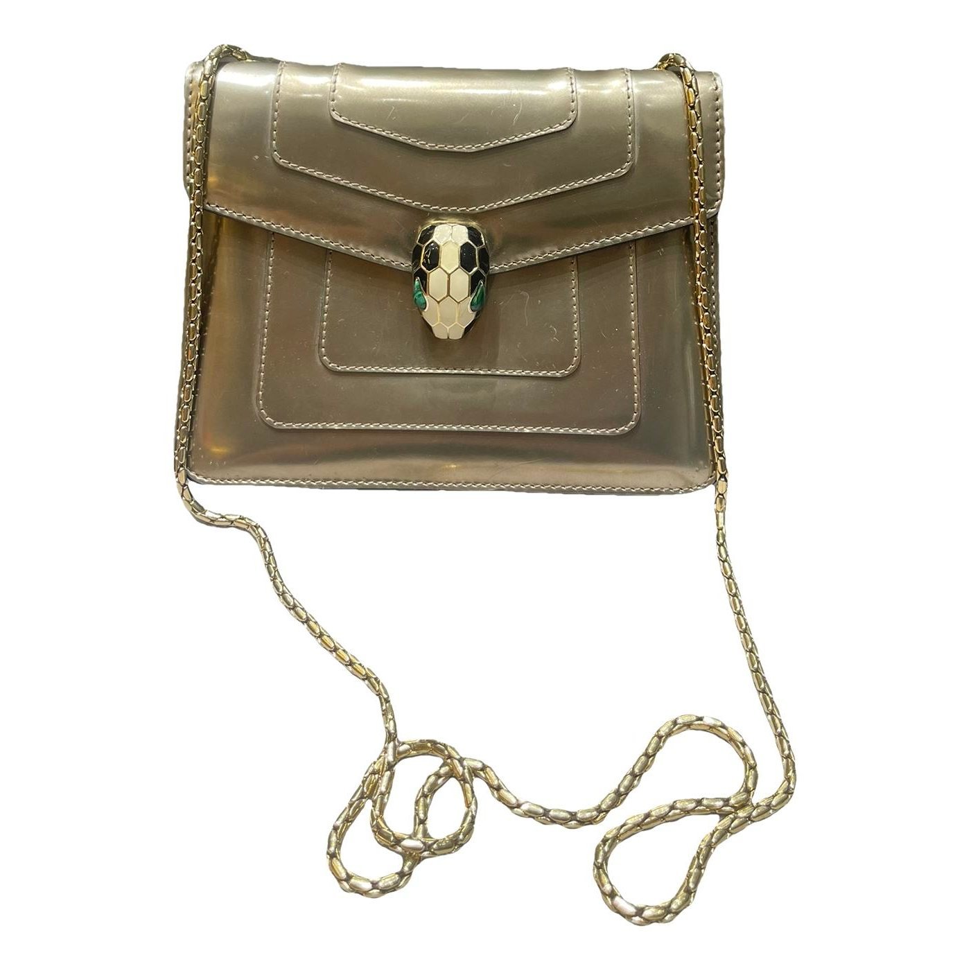 Serpenti leather handbag