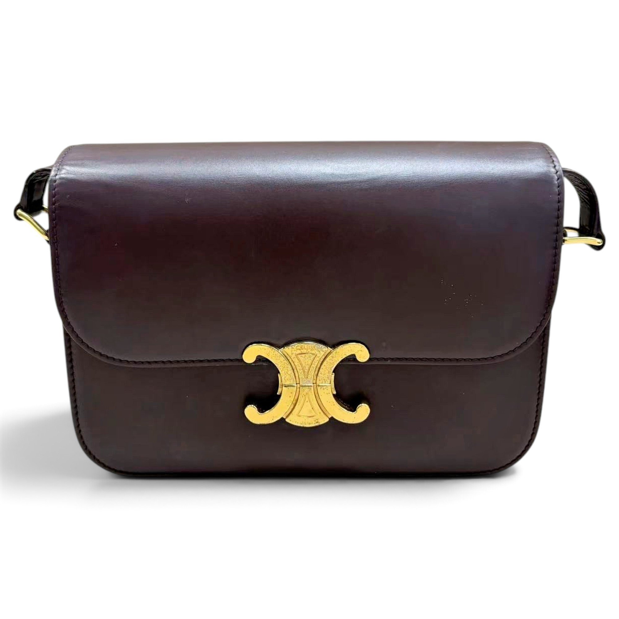 Triomphe leather handbag