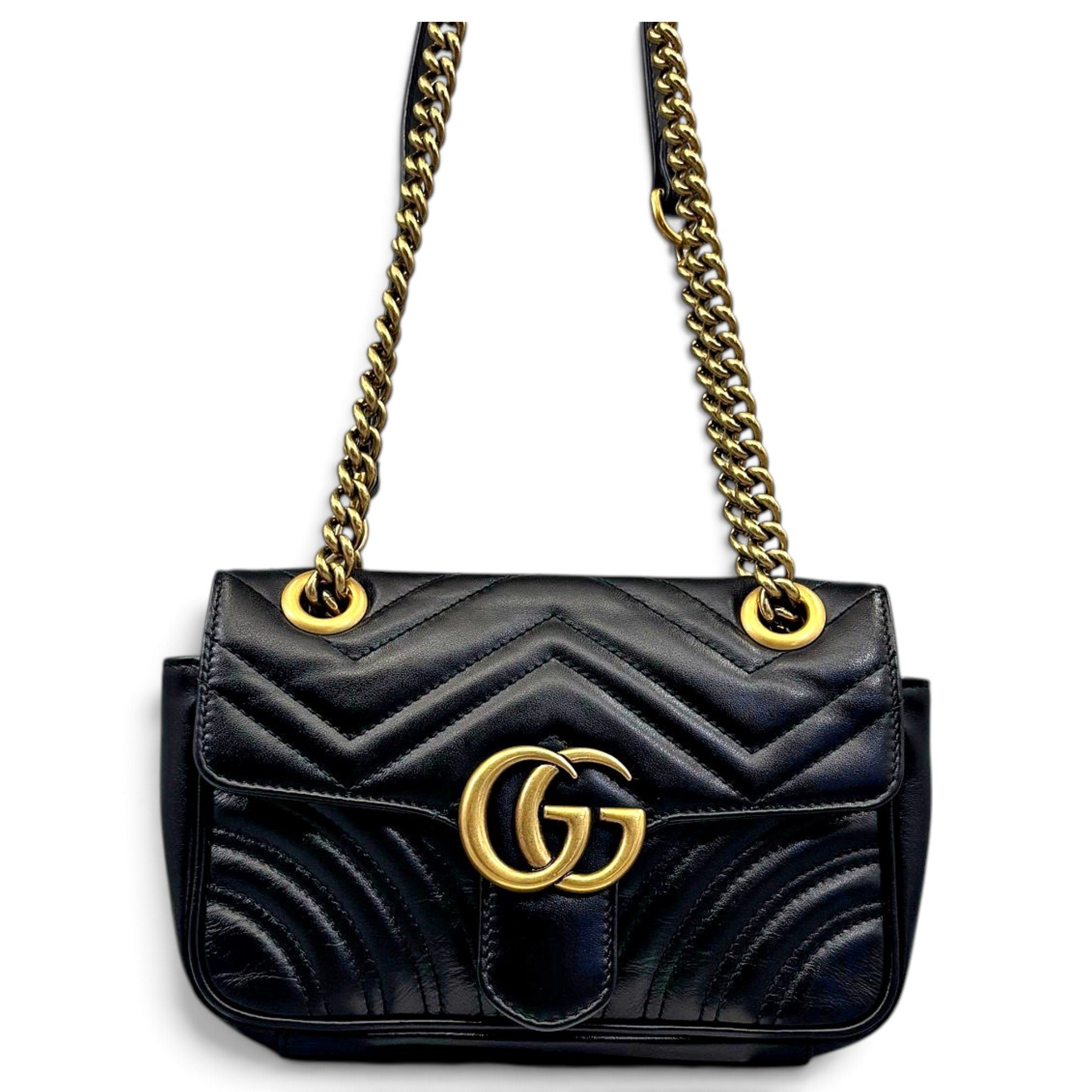 GG Marmont Flap leather handbag