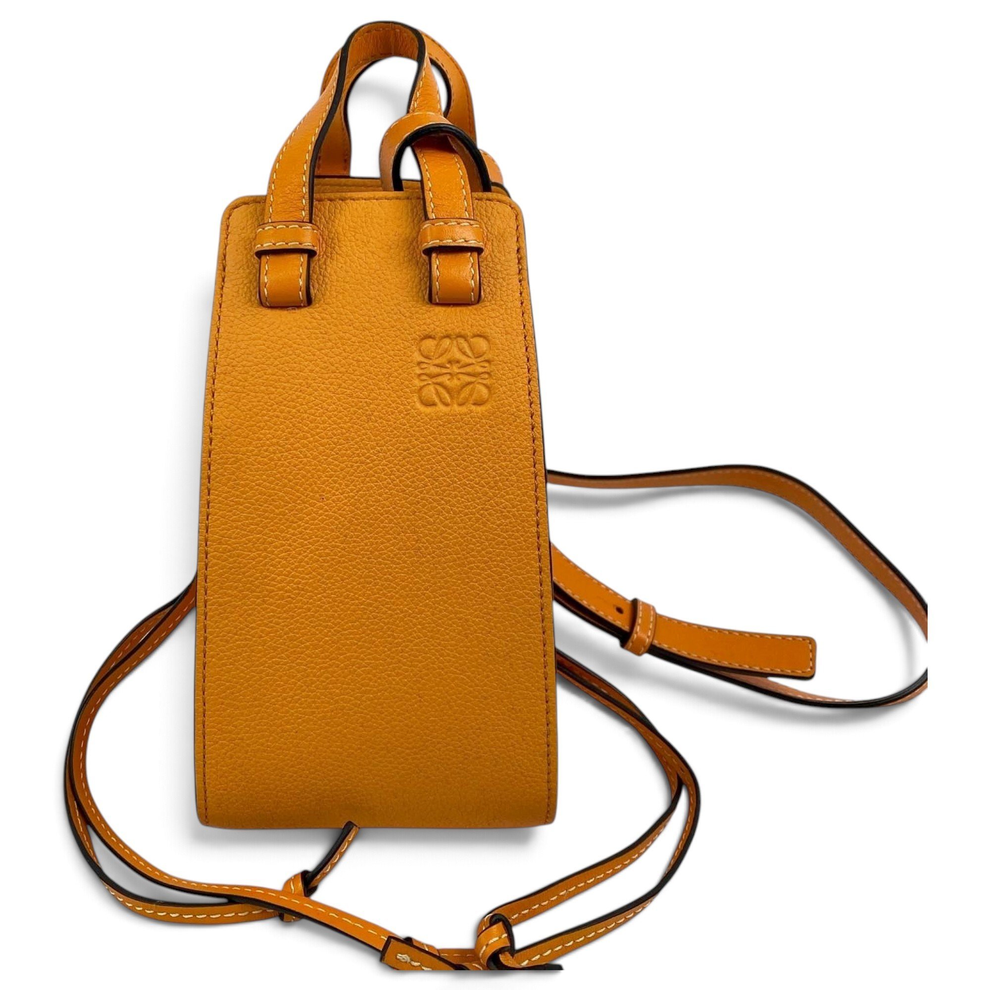 Hammock leather handbag