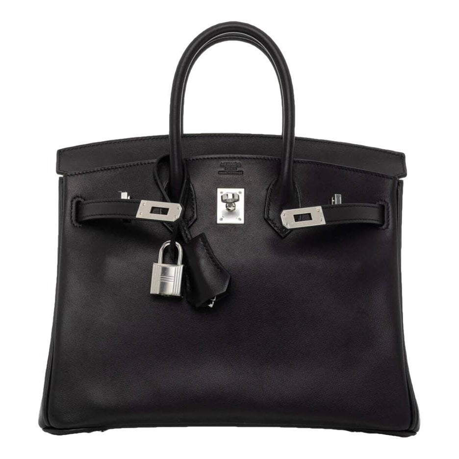 Birkin 25 leather handbag