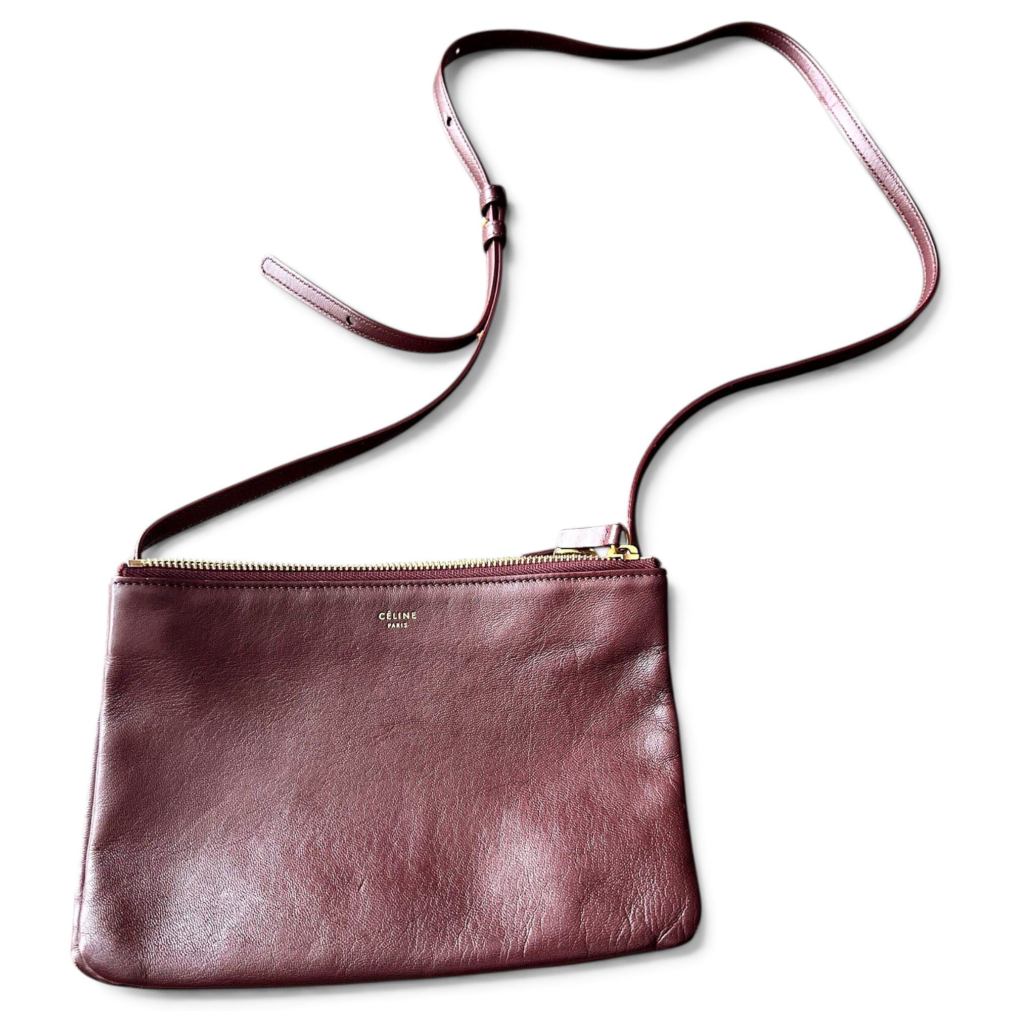 Trio leather crossbody bag