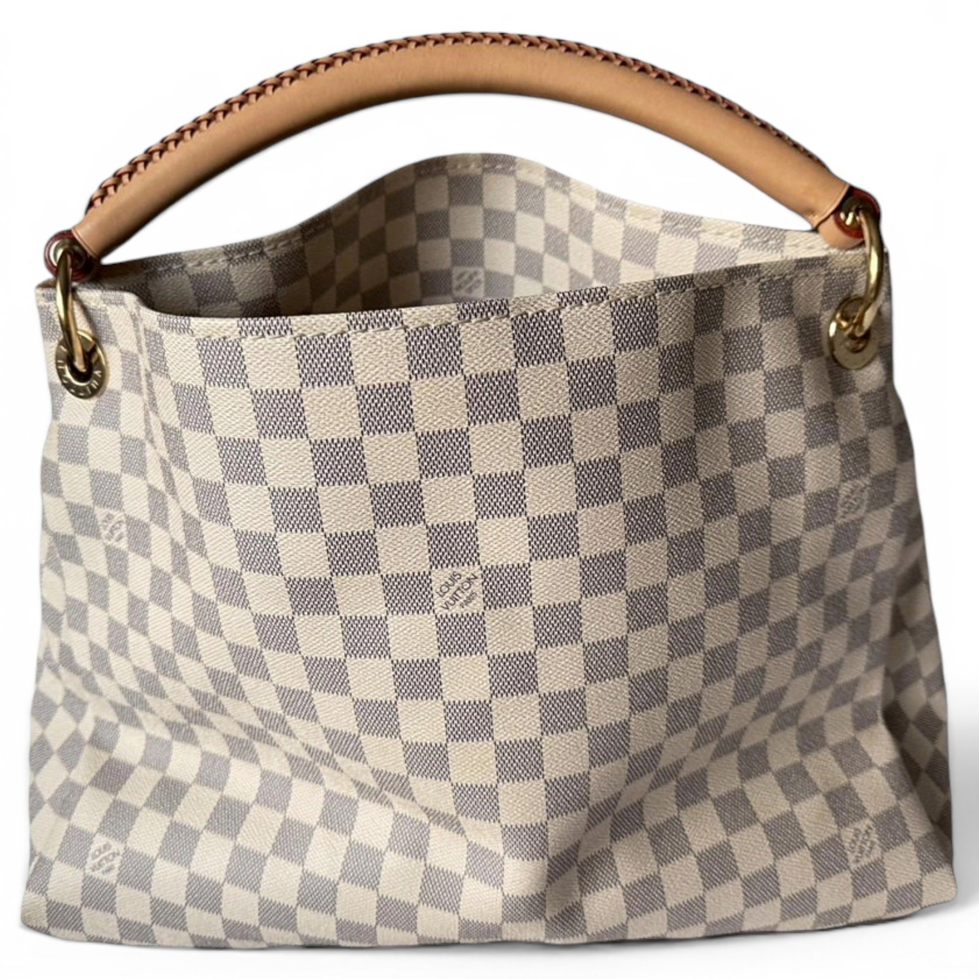 Artsy leather handbag