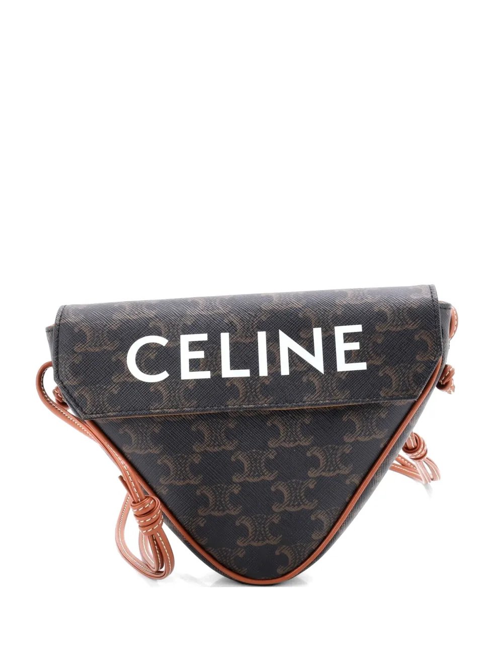 Triangle Triomphe Coated Canvas crossbody bag