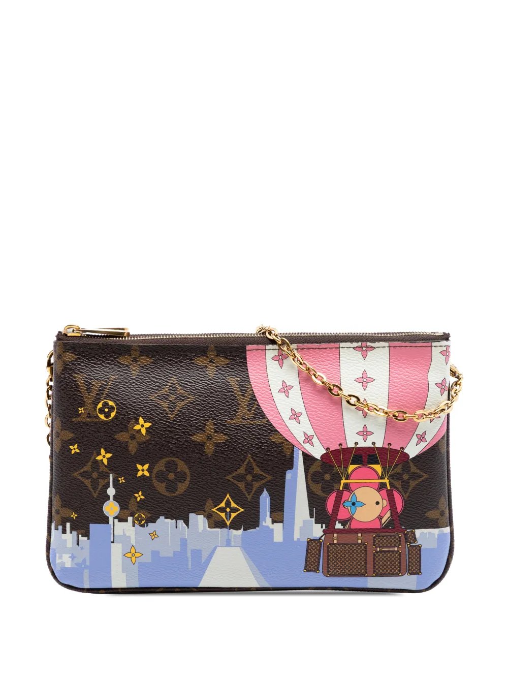 2019 Monogram Illustre Vivienne Shanghai Double Zip Pochette crossbody bag