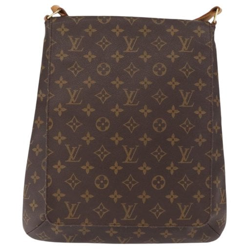 Musette leather handbag